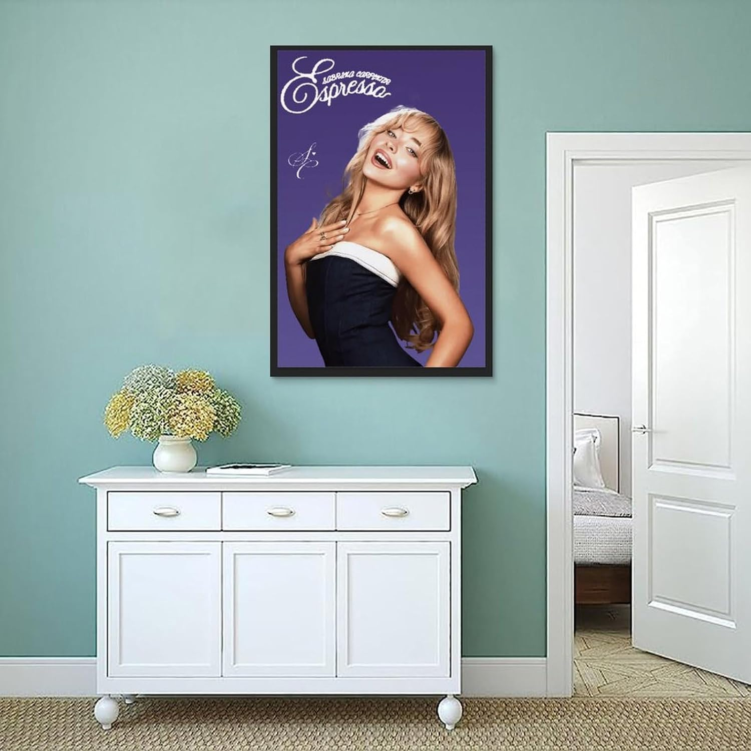 Sabrina Carpenter Poster Canvas Painting Wall Art Picture Home Decor Print for Bedroom Living Room Dorm Study Bar Office 16X24Inch(40X60Cm) Unframe-Style image number 6