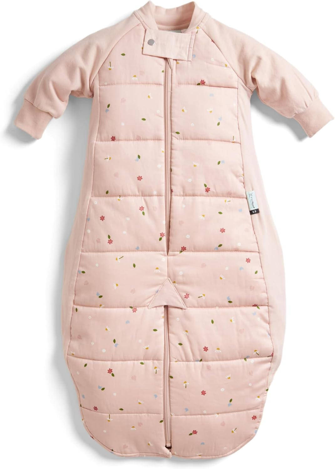 Ergopouch Sleep Suit Bag 2.5 TOG &ndash; 4&ndash;6 Years &ndash; Daisies Print &ndash; 400 Thread Count Organic Cotton &ndash; Converts to Sleep Suit with Legs &ndash; Sleeping Bag & Suit in One &ndash; for Infants, Toddlers & Kids image number 3