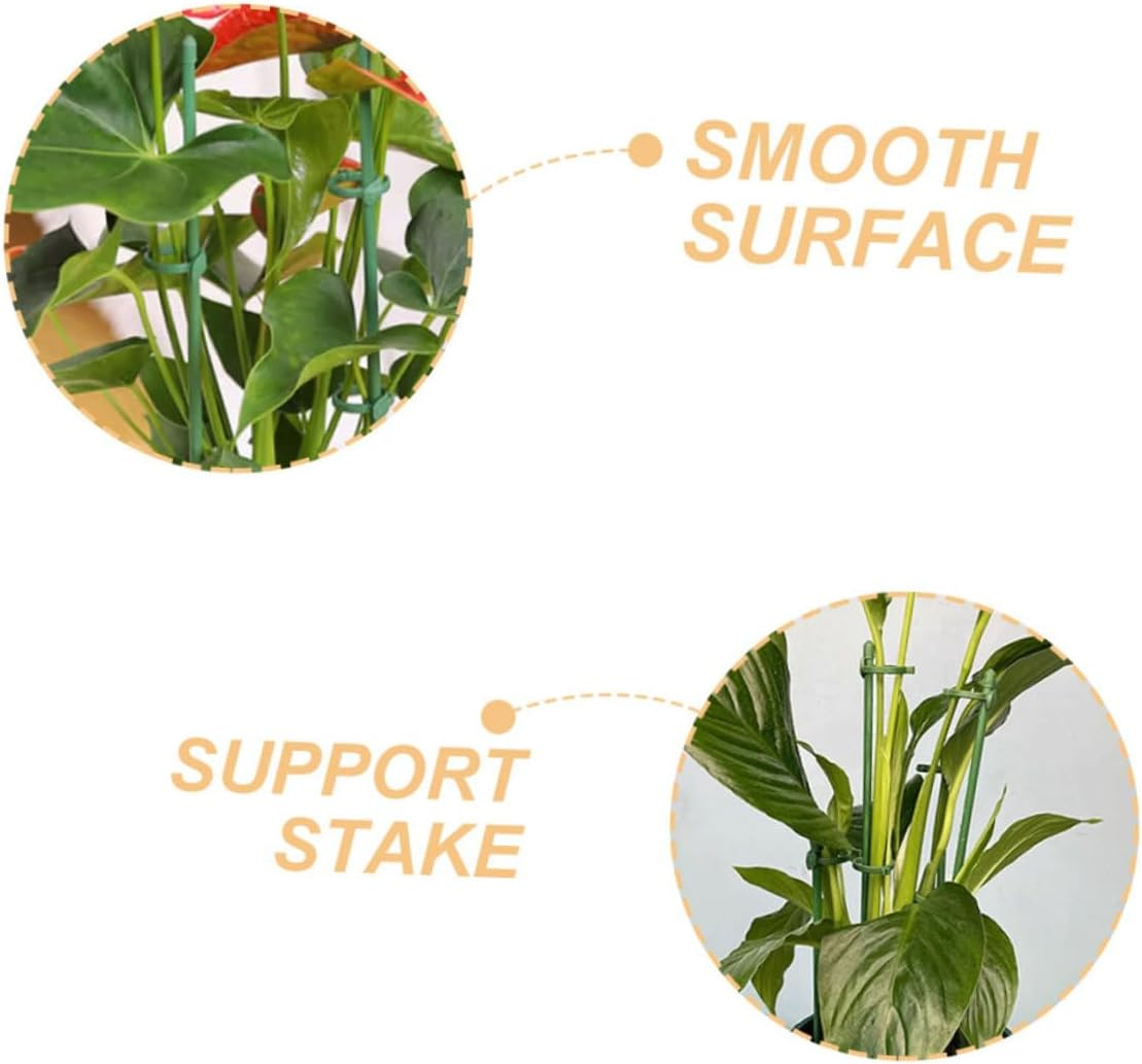 12Sets Flower Vegetable Plant Stakes Garden Support Sticks Plant Support Stakes for Strong Winds Rain image number 3