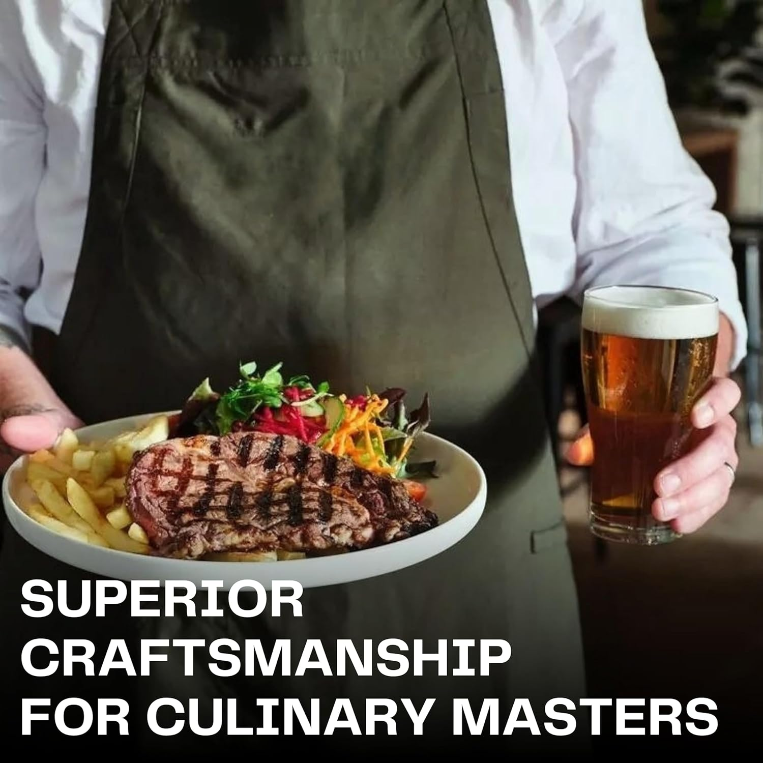 Bridge Chef Jacket for Men - Lightweight with Cool Vent Back & Fade-Resistant Chef Coat | Double-Stitched with Utility Storage | Professional Hospitality Chef Uniform image number 1