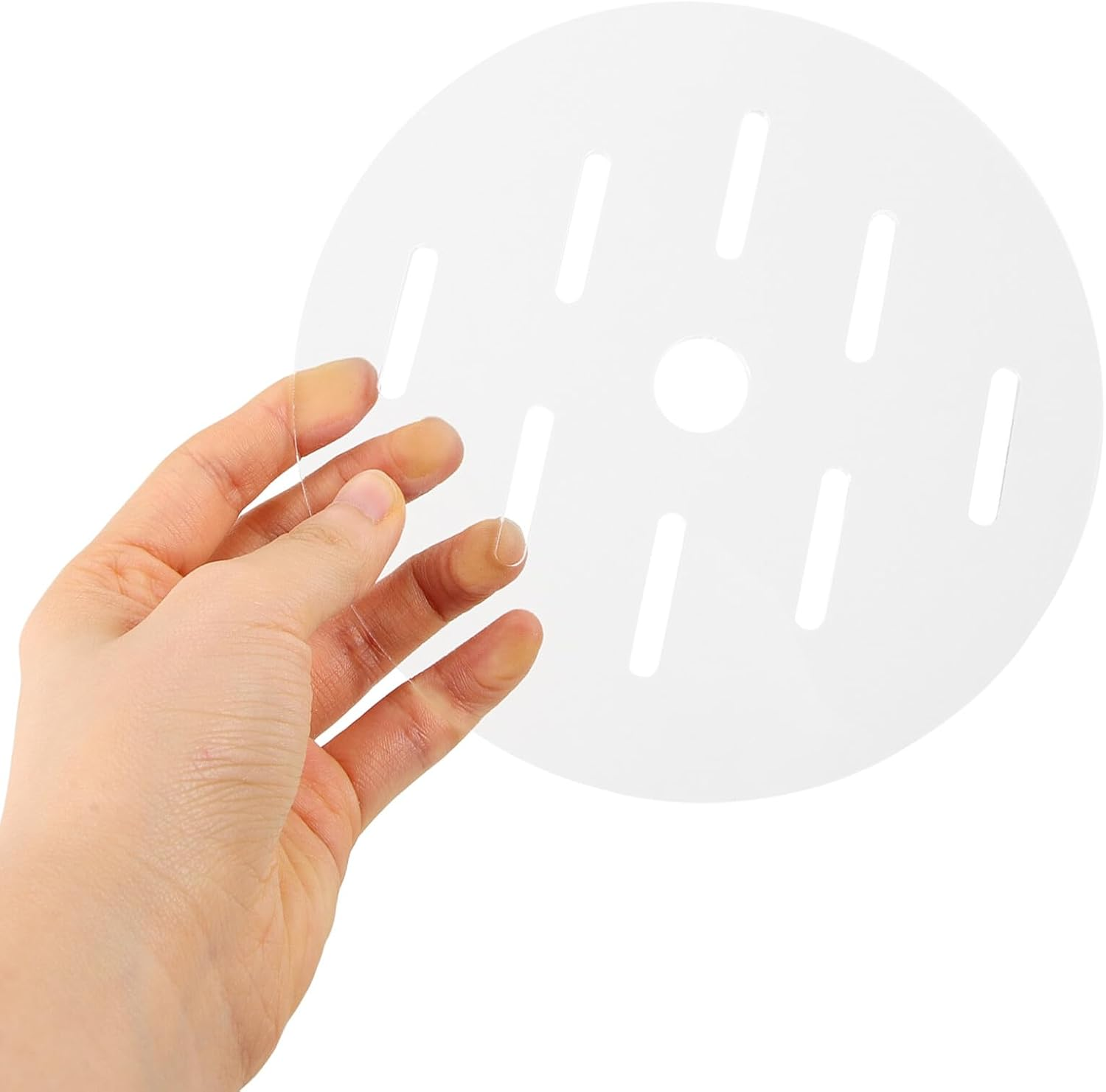 DECHOUS 2Pcs 15Cm round Acrylic Aquarium Covers with Holes Anti-Jumping Fish Tank Lids for Small Fish Bowls Reusable Tank Accessories for Aquatic Pets image number 4