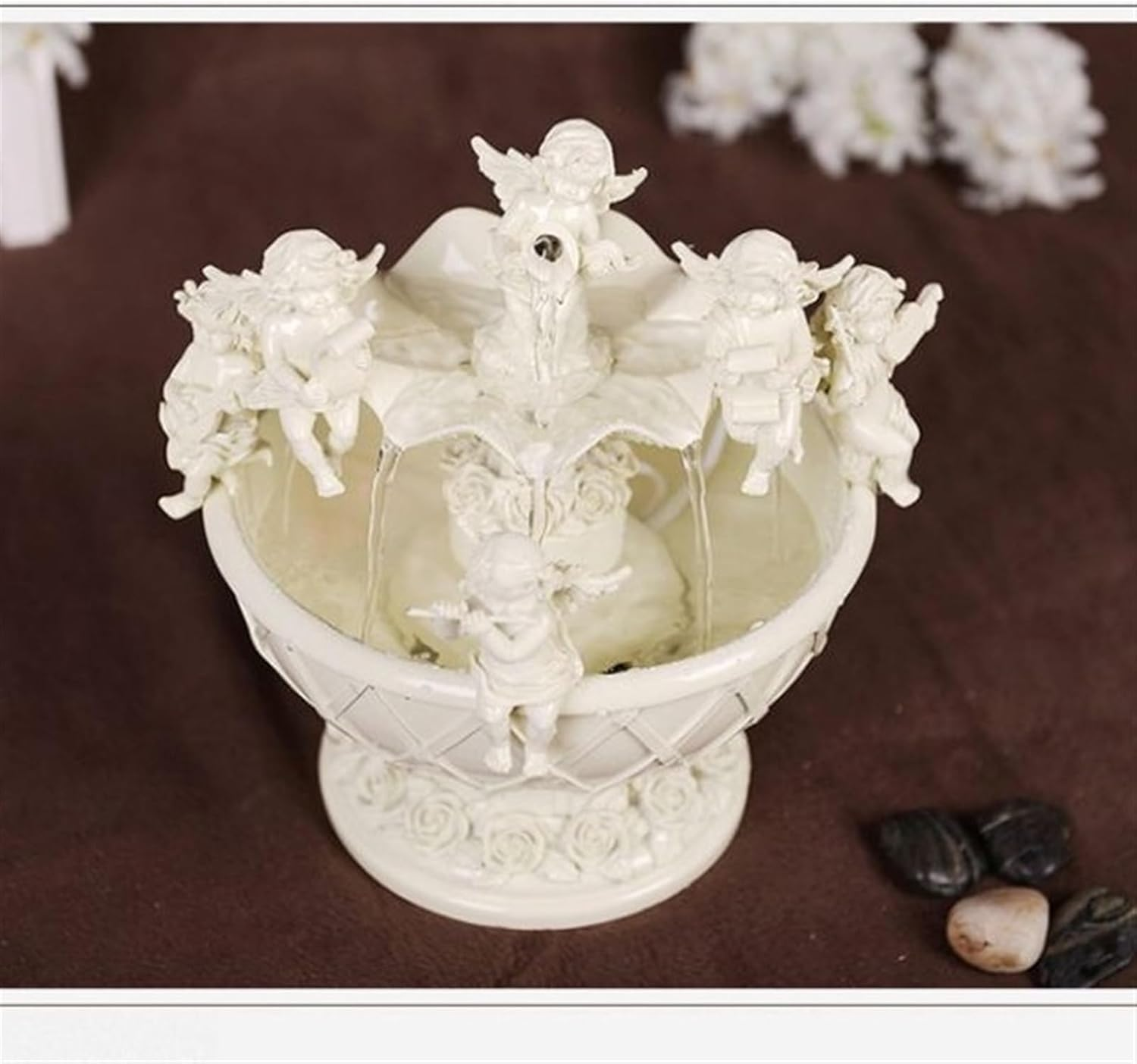 Outdoor Fountain Water Fountain Resin Decoration, Home Creative Angel Humidification, Living Room Courtyard Office image number 5
