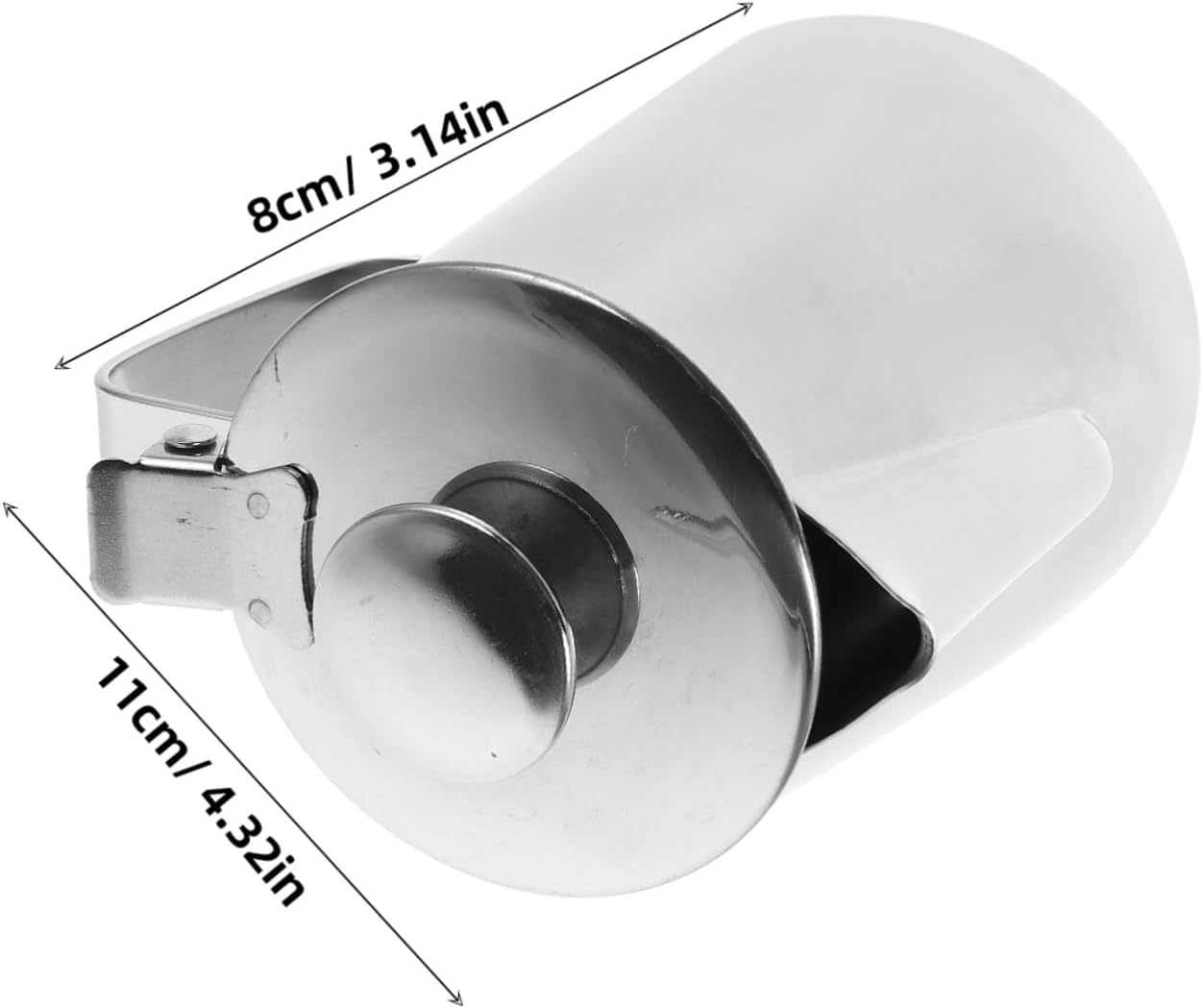 ZUNOXAZ Milk Frothing Pitcher Milk Frother Cup Stainless Steel Steamer Cup with Lid Coffee Jug Espresso Machine Accessories for Cappuccino Coffee Latte Art 350Ml image number 2