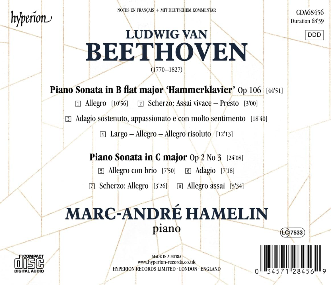 Beethoven: Piano Sonatas, Op. 2/3 & 106