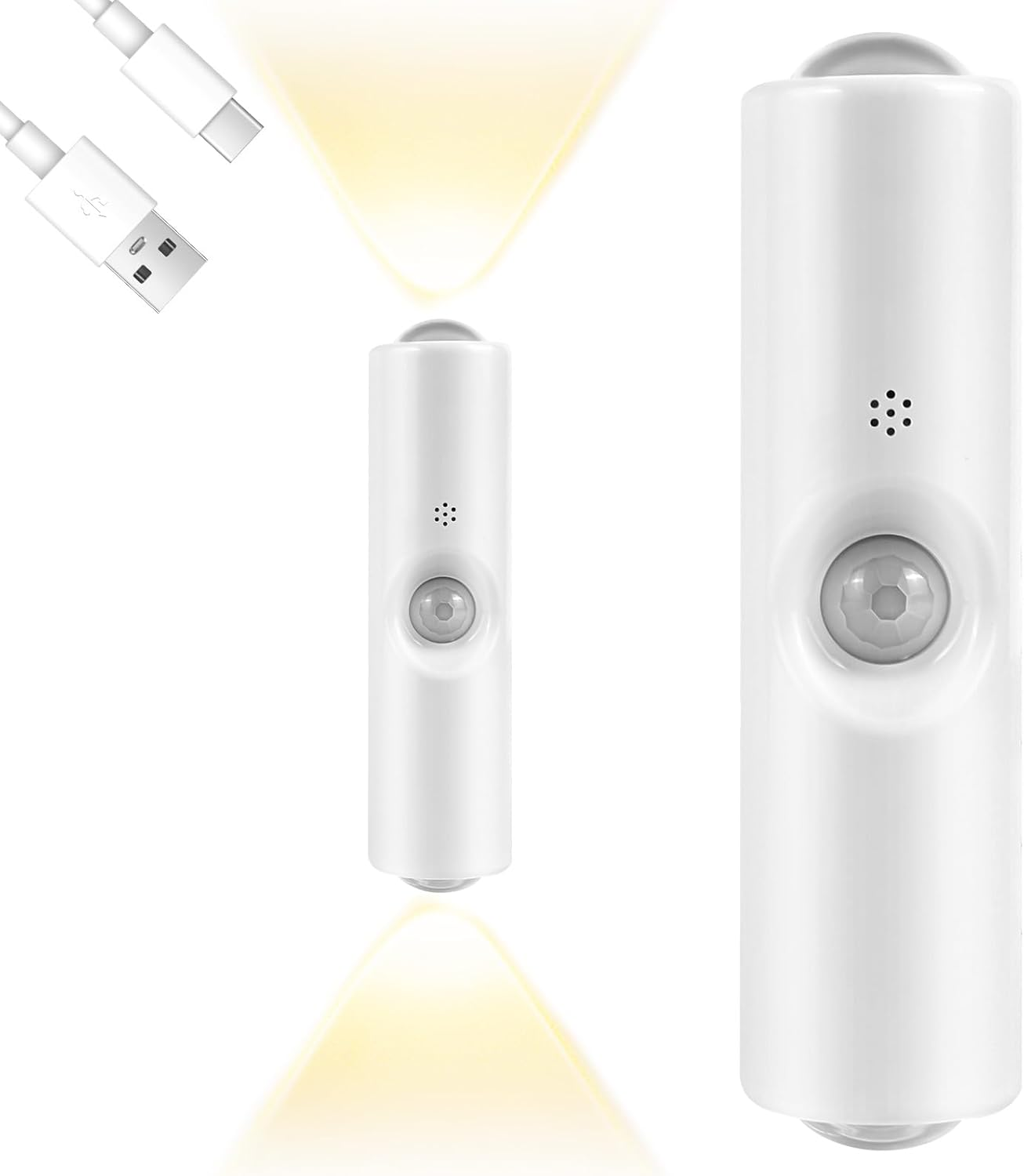 OSDUE LED Night Light with Motion Sensor, RGB Colour Gradient, Dimmable, Intelligent LED Night Light, Rechargeable Wireless Wall Light, 3 Modes, Magnetic Wall Lamp for Living Room, Balcony, Staircase image number 2