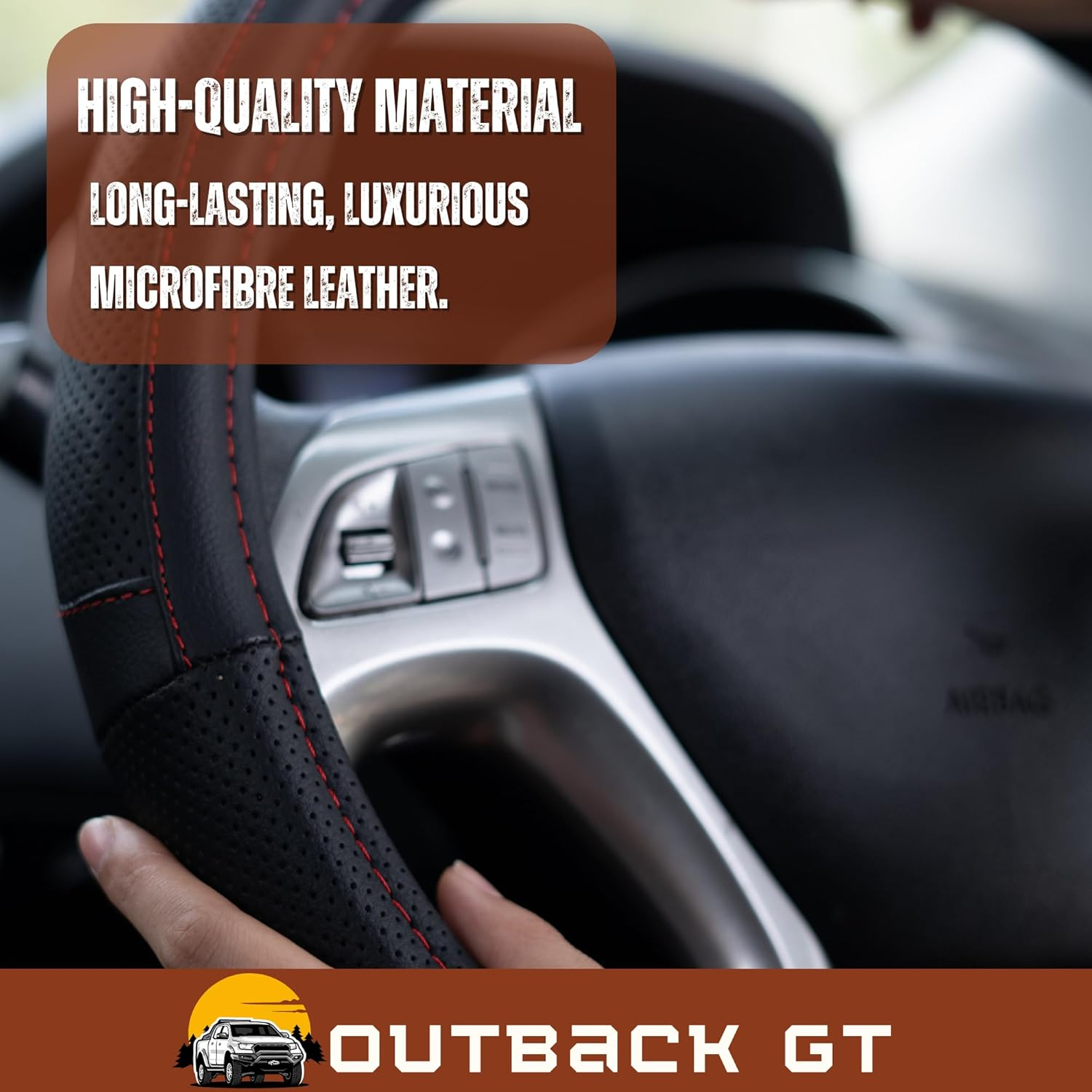 Steering Wheel Cover for Hyundai I30 2012-2016 (GD) 38CM | Circle image number 1