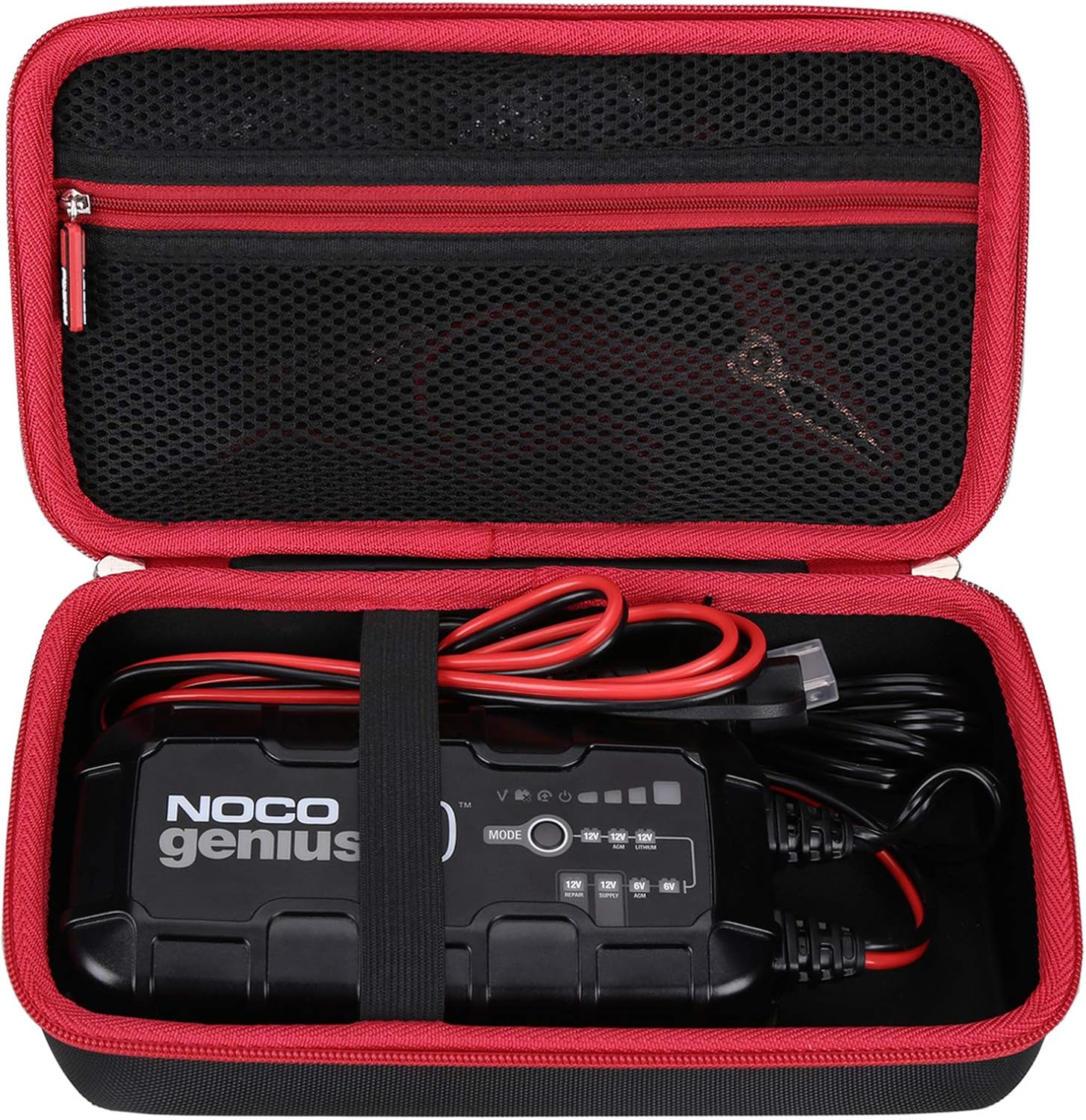 FBLFOBELI Hard Travel Case Compatible with NOCO Genius10/For Boost X GBX45 GB50 Ultrasafe Jump Starter, Fully-Automatic Smart Battery Charger (Case Only) image number 4