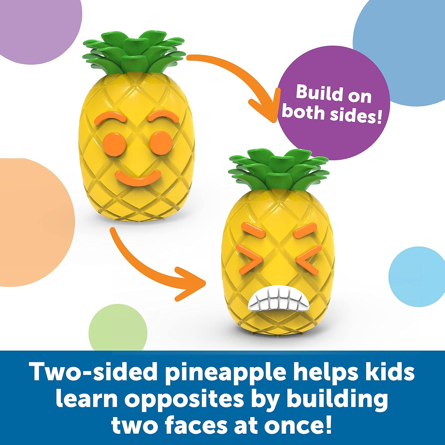 Learning Resources Big Feelings Pineapple, Social Emotional Toy, Creative Play, Body Awareness, for Kids, Ages 3+ image number 1