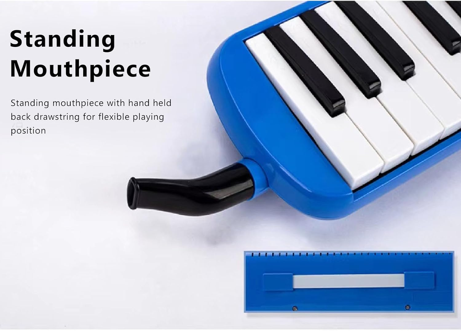 32 Keys Mouth Melodica, Air Piano Keyboard Soprano Melodica, Musical Instrument Toy for Students and Beginners with Mouthpiece, Blowpipe, Playing Organ, Carrying Bag image number 3