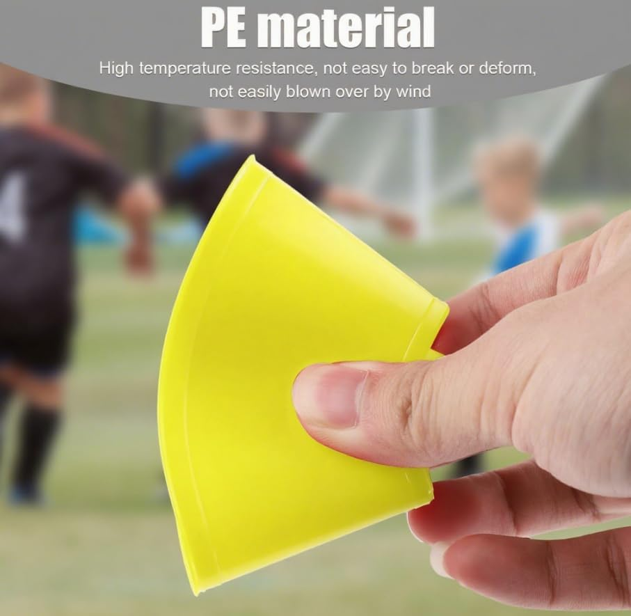 Soccer Markers Disc Cones with Net Bag, 20Pcs Pro Disc Cones Sport Disc Cones, Agility Soccer Cones Multi Color Sports Space Markers image number 6