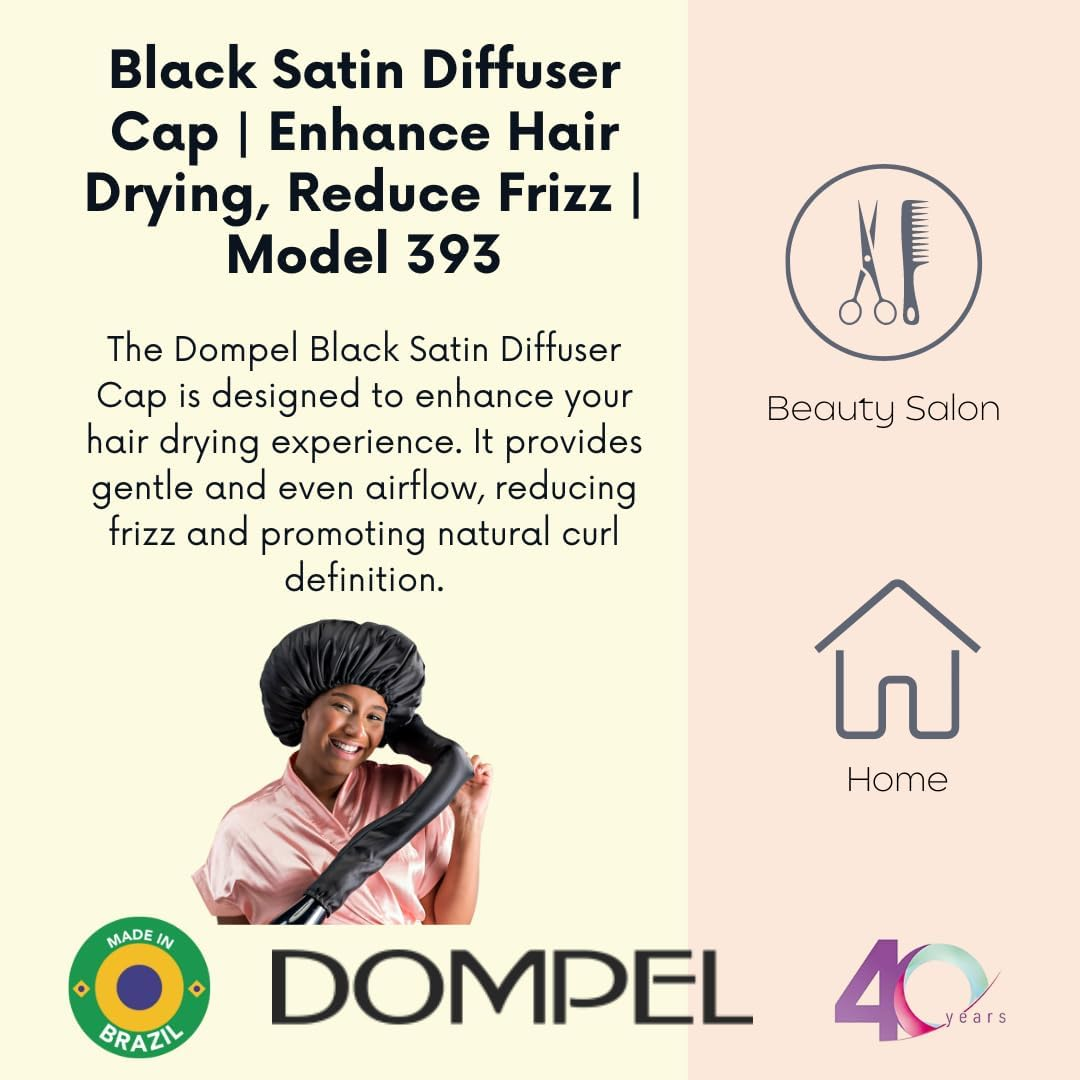 DOMPEL Black Satin Diffuser Cap Model 393, 0.04 Kilograms image number 1