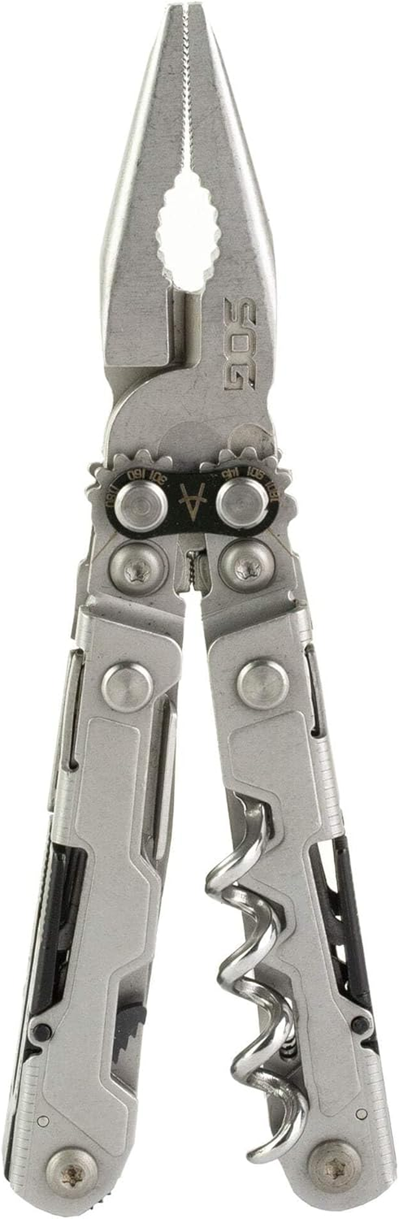 SOG Powerlite Mini Multi-Tool- Utility Tool W/ 19 Specialty Tools, Compact 5 Inch Long Utility Tool W/Knife, Screwdriver, Hex Bit Holder (PL1001-CP)