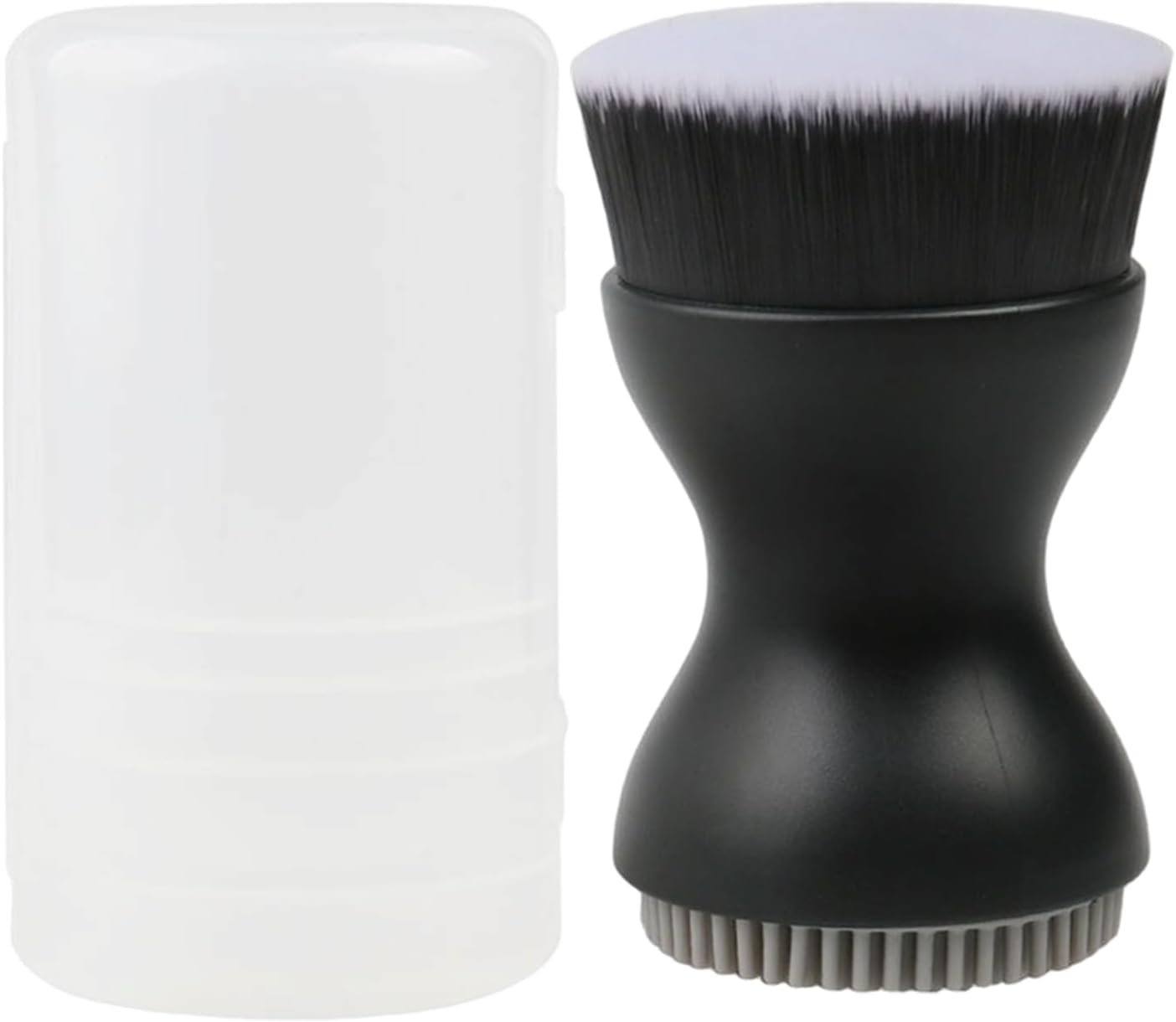 Facial Brush - Double-Ended 2.8 Inch Silicone Cleansing Tool | Face Cleanser Brush | for Home Bath Time Travel Vacation Hotel Daily Night Morning Work