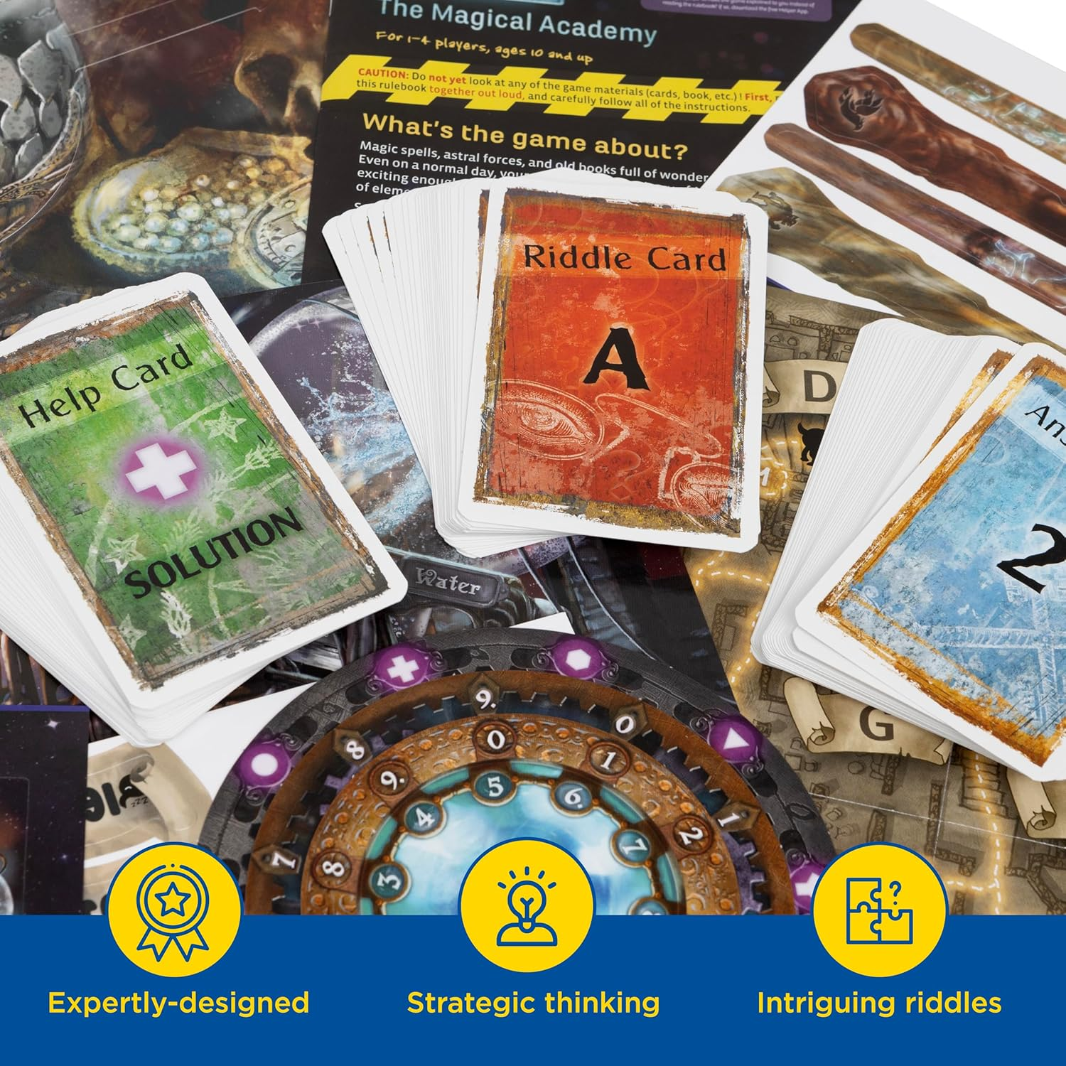 EXIT: the Game - the Magical Academy | Escape Room |Co-Op Games | 1+ Players | Brainteasers | Wizards | Ages 10+ image number 2