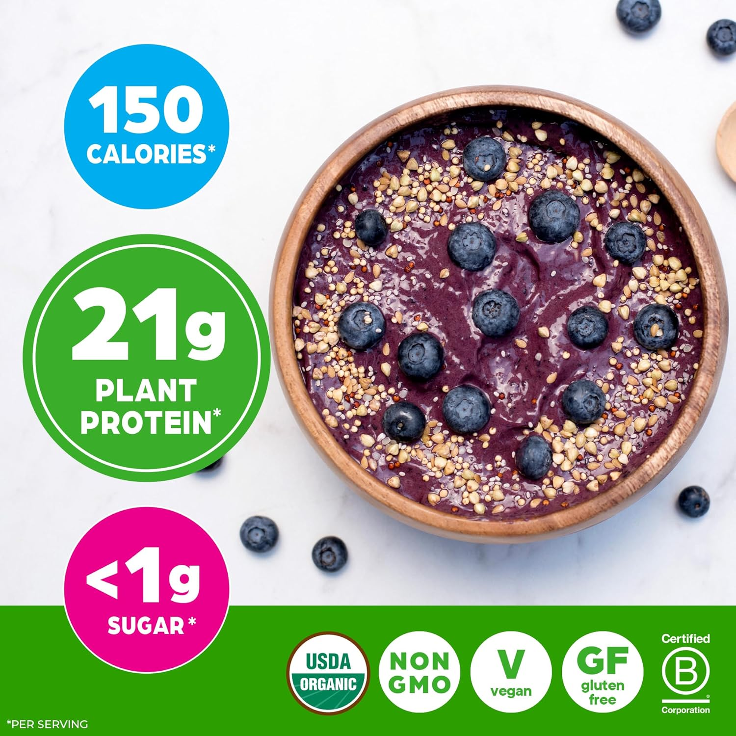 ORGAIN Organic Plant Protein Vanilla 2.0 Ib image number 1