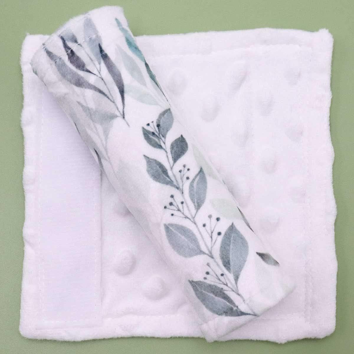 DILIMI Baby Car Seat Neck Cover, 2Pcs Car Seat Belt Cover Pad, Shoulder Strap Protectors, Seat Belt Covers Cushion for Boy Girl (Leaf) - Green Leaf image number 6