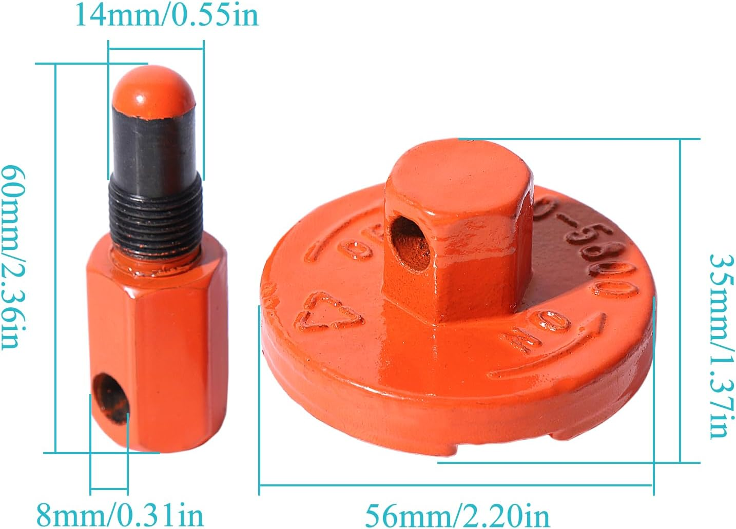 Atunee Piston Stop Clutch Flywheel Disassembly Tool with Chainsaw Scrench for Husqvarna Rancher 340 345 346 350 351 353 445 450 455 460 Chainsaw Replace 502541601 502 54 16-03 image number 6