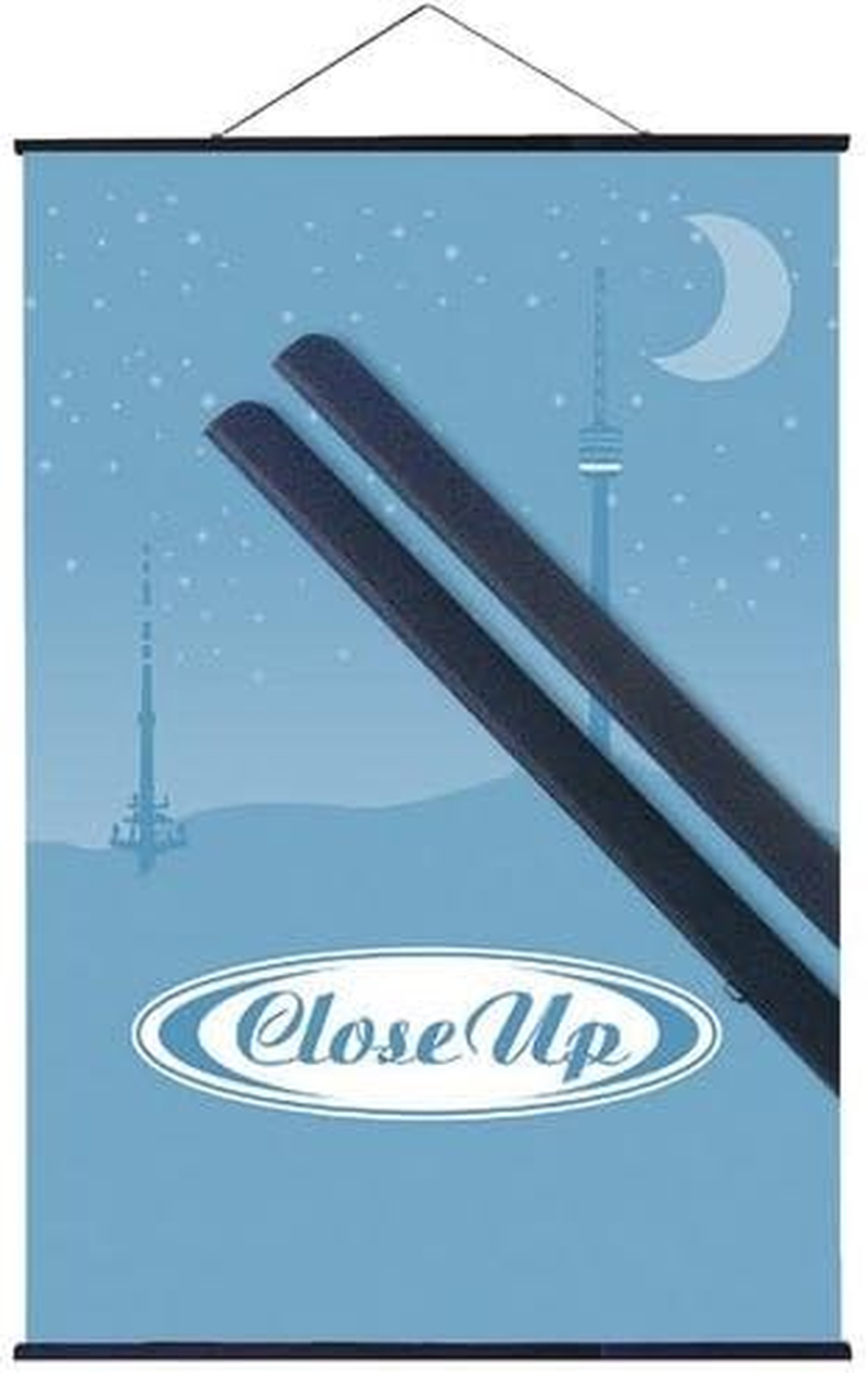 Close up Plastic Poster Strips Black (61 Cm) Hanger, Rails, Clamp Bars (24 Inches)