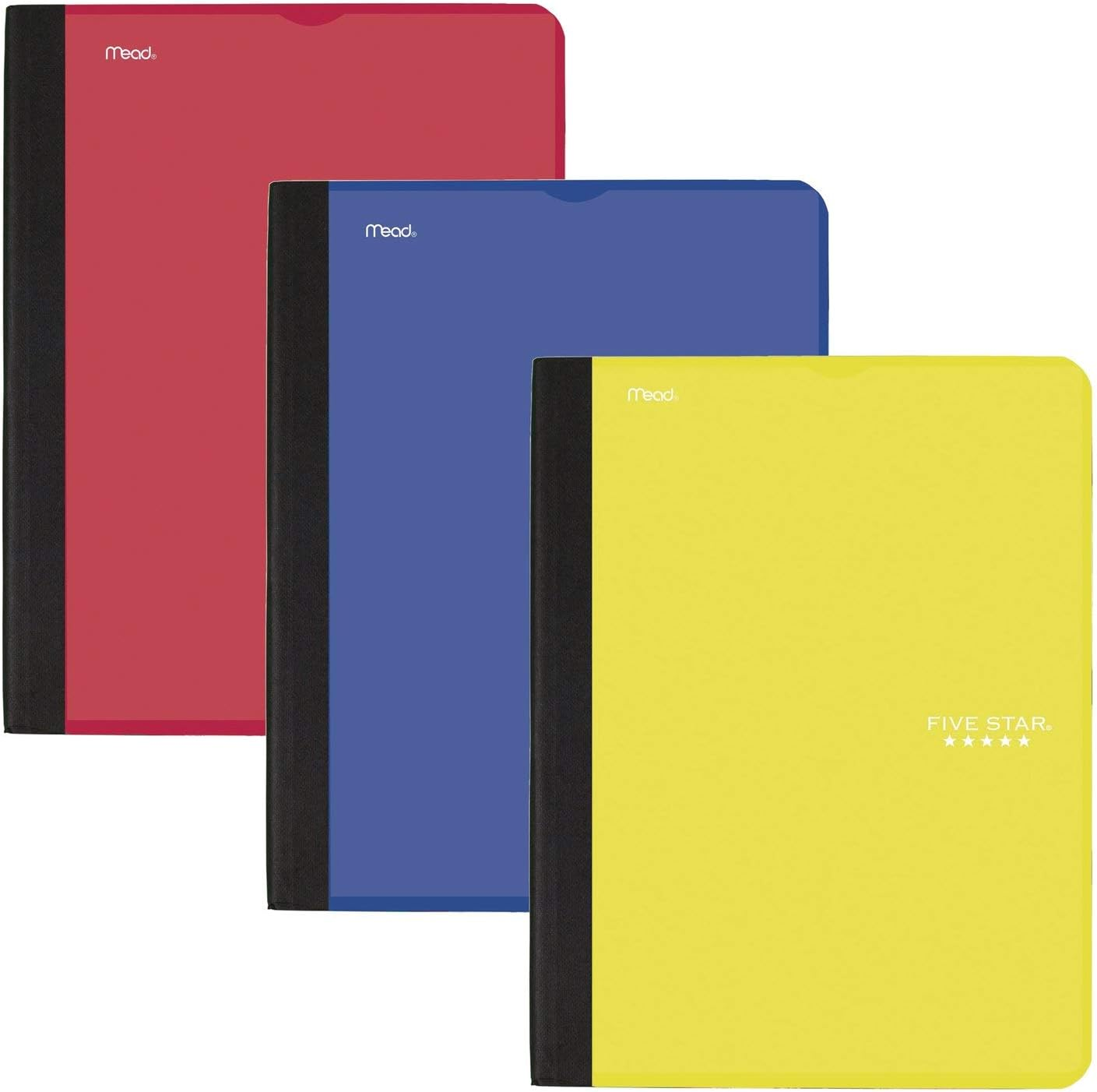 Five Star Interactive Notetaking Composition Books, 3 Pack, 1-Subject, College Ruled Paper, 11" X 8-1/2", 100 Sheets, Assorted Colors (38610) image number 3