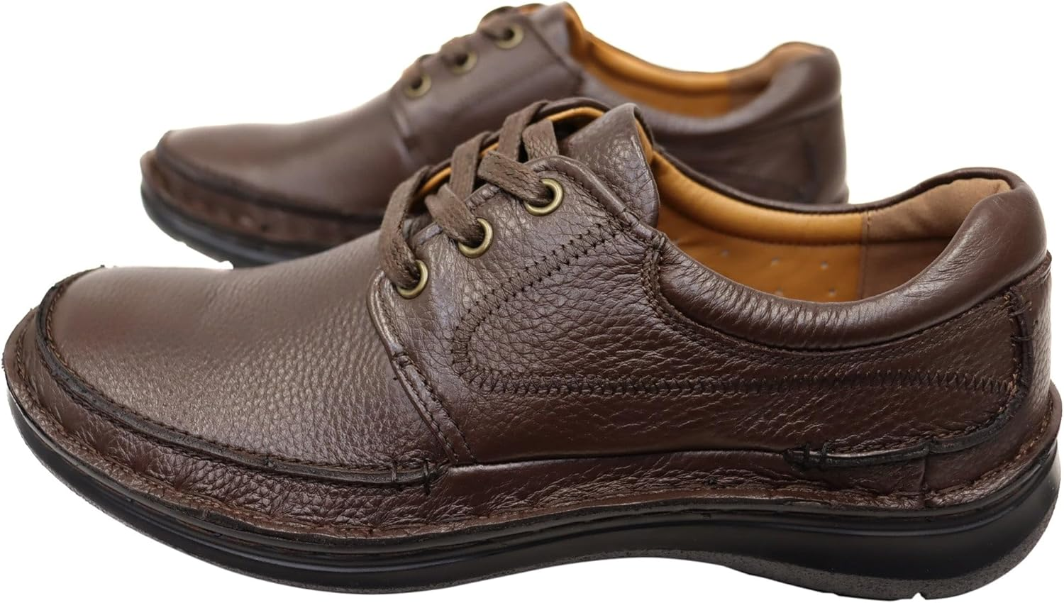 Hush Puppies Borrow Shoes Lace up Black Extra Wide Casual Dress Shoes 9.5 EEE (Extra Extra Wide) image number 4