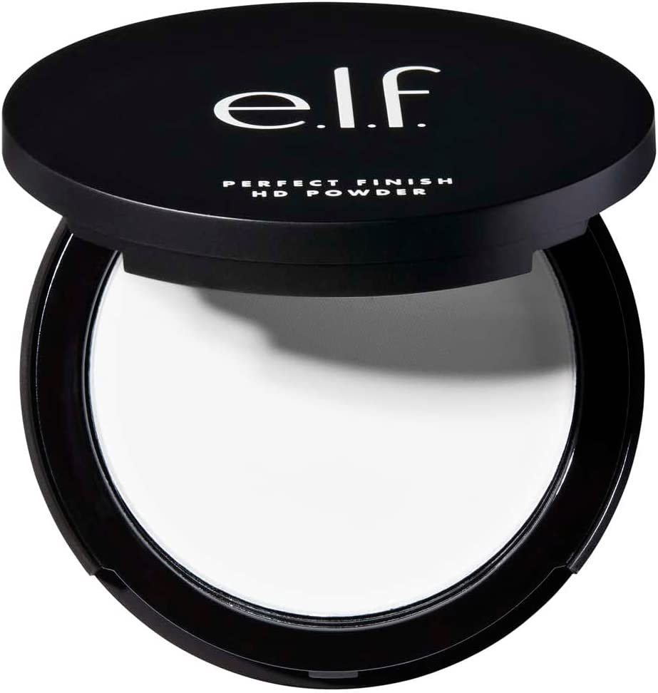 E.L.F. Perfect Finish HD Powder, Blurs Fine Lines & Imperfections, All Day Wear, Perfect for on the Go, 0.28 Oz