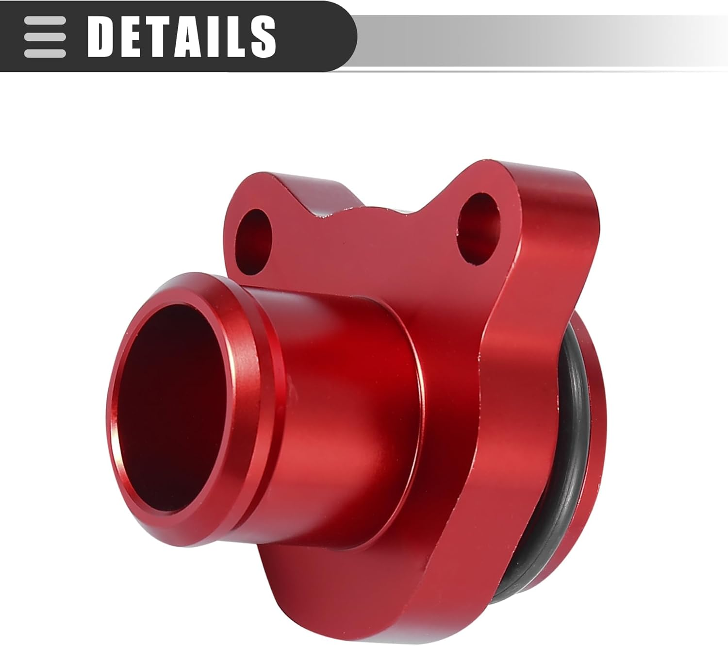 Aluminum Water Hose Fitting Kit with Clamp,Replacement for BMW 335I/335Xi/135/330I/530Xi,Oem 11537541992/11537544638, Engine Coolant Hose Fitting Kit (Red) image number 1