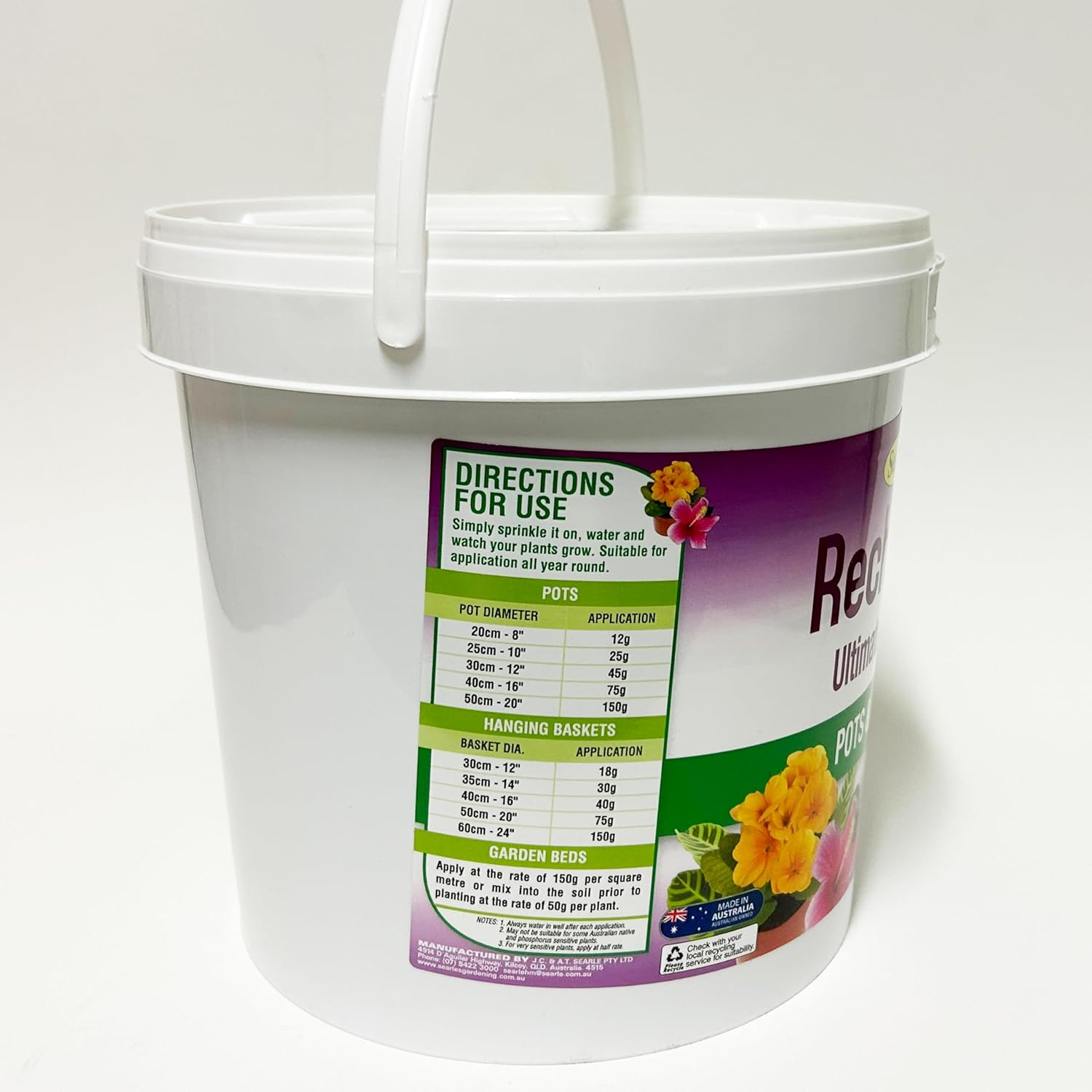 Searles Pots and Gardens Recharge Ultimate Fertiliser 4 Kg image number 3