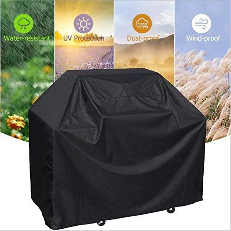 BBQ Cover Adjustable Grill Dedicated Waterproof Gas Grill Cover for Weber Char-Broil Brinkmann Tepro Etc UV &Dust Resistant Oxford Durable Material for Outdoor Indoor (M：39In) image number 4