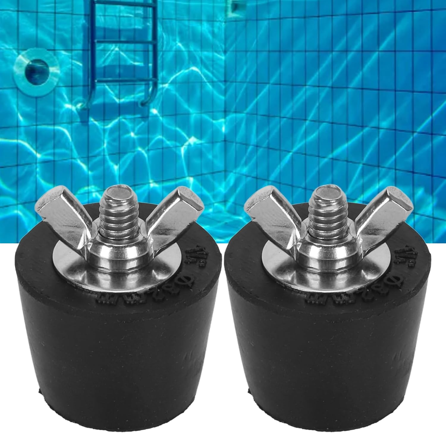 TOPINCN 2Pcs Pool Winterizing Plug, Pool Expanding Pipe Plug Rubber Stainless Steel Winterizing, Testing Fittings for Equipment Maintenance (32Mm) image number 5