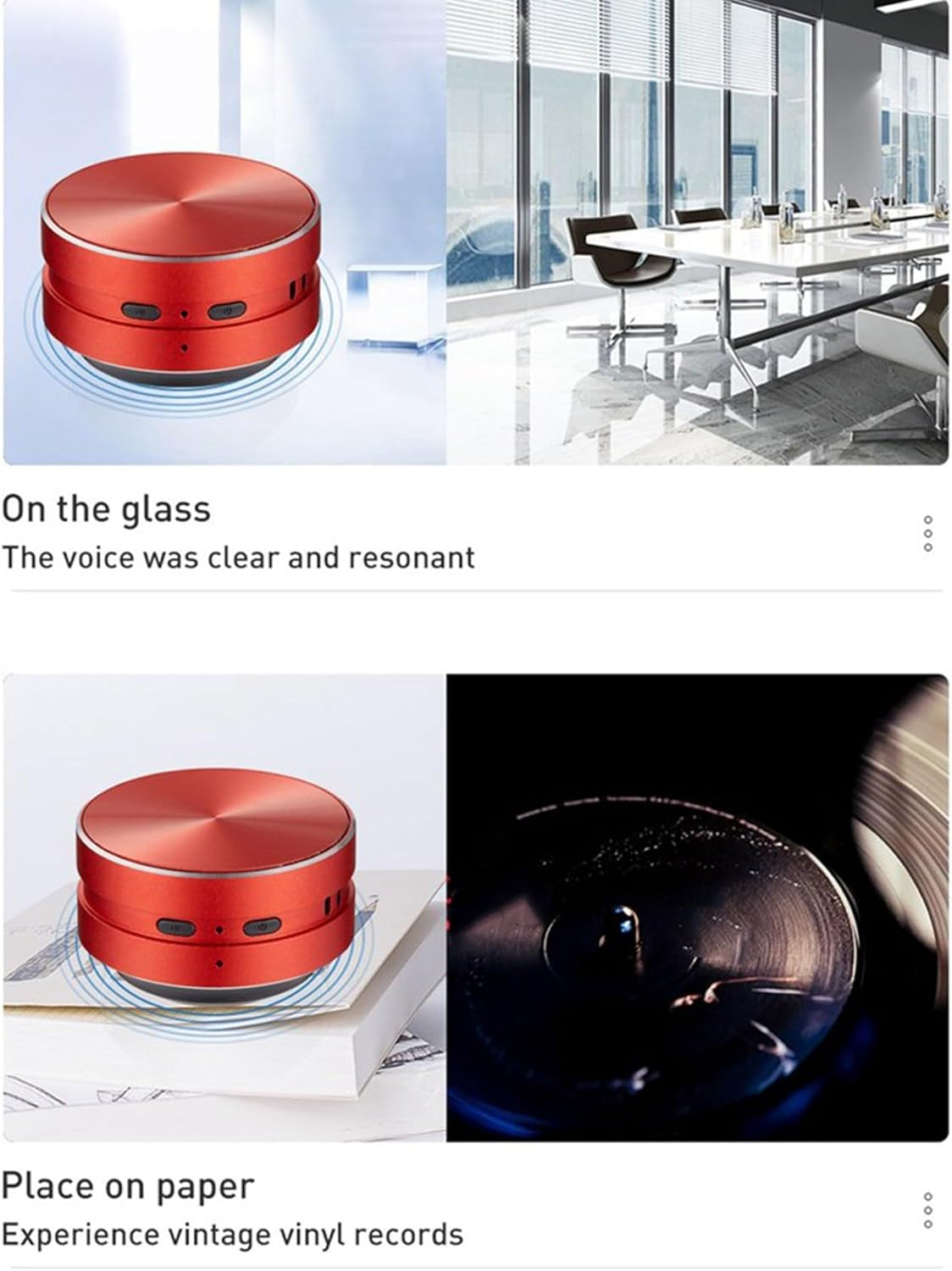 Utopially 3X Portable Compatible Bone Conduction Speaker Stereo Sound Bluetooth Speaker