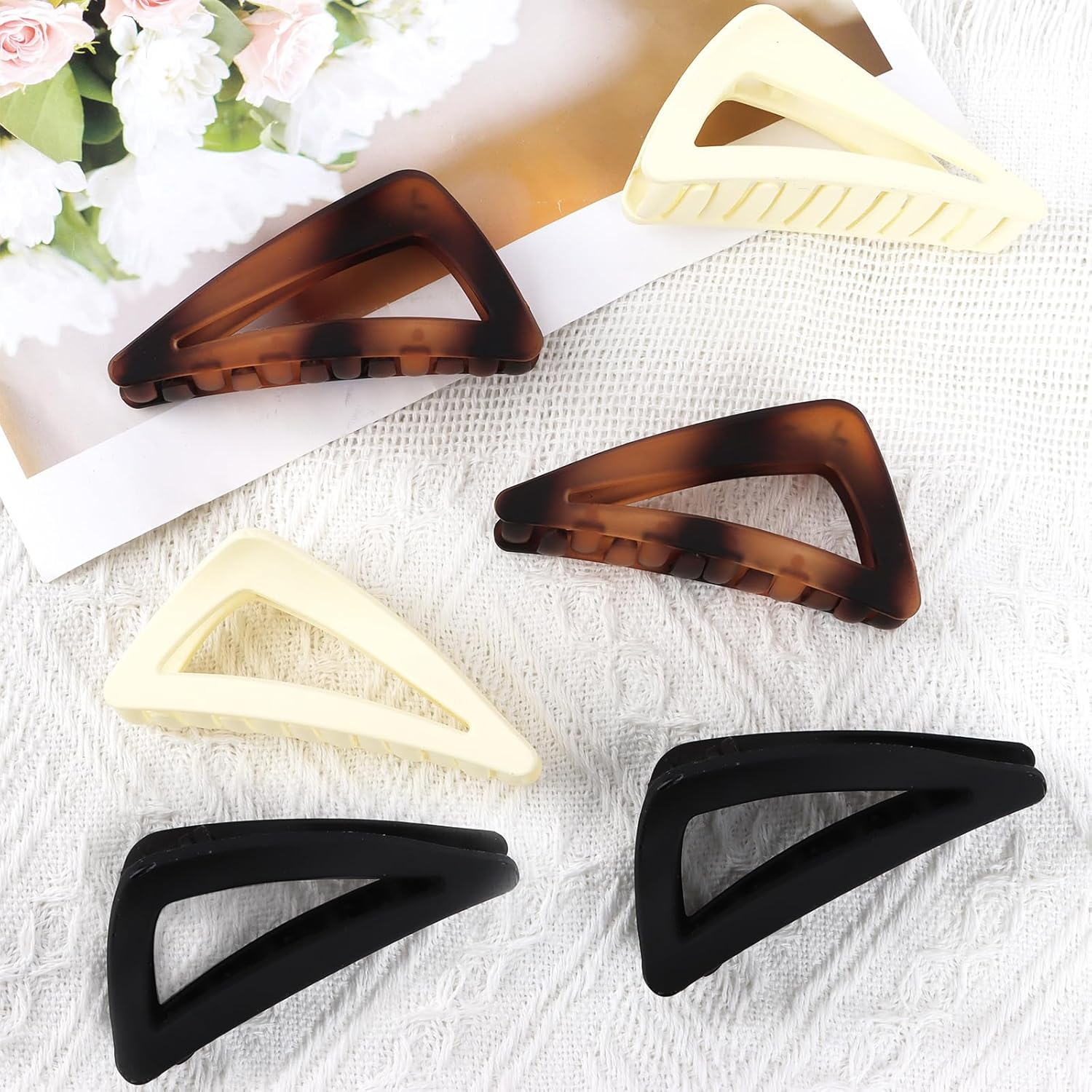 Pruadeor Pack of 6 Women'S Large Hair Clips Hair Clips Hair Accessories image number 3