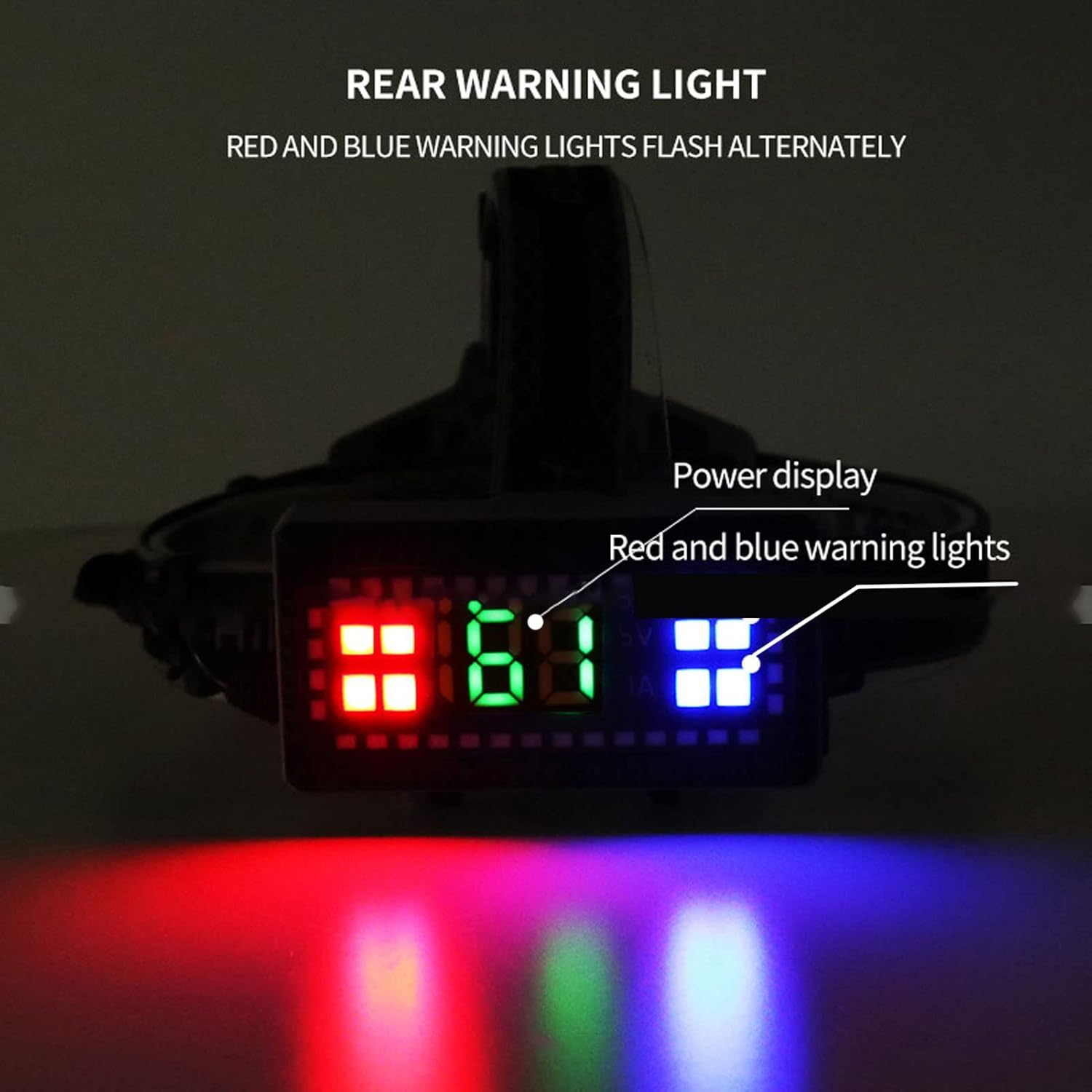 Topyond Head Torch, LED Headlamp, Rechargeable Torch, 30W, Type C, Rechargeable, Adjustable, Waterproof, Ultra Bright Headlamp, Torch for Outdoor, Hiking, Camping image number 4