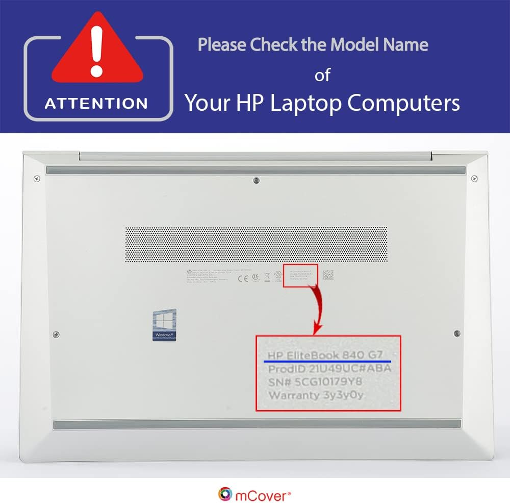 Mcover Case ONLY Compatible for 2020~2022 14" HP Elitebook 840 G7 / G8 (Intel CPU) | Elitebook 845 G7 / G8 (AMD CPU) Series Windows Laptop (NOT Fitting Any Other HP Models) - Purple image number 1