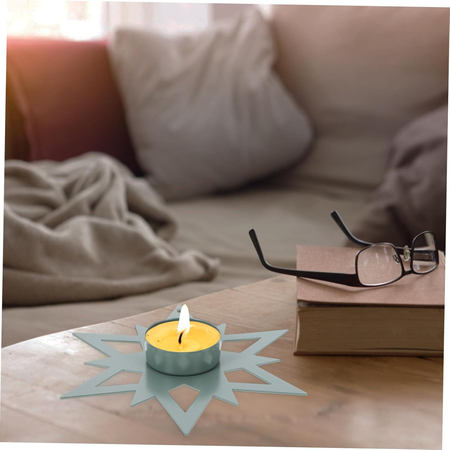 Yardenfun 2Pcs Vintage Metal Taper Candle Holders Candlestick for Home Decor Festival Parties Anniversary Celebrations Elegant and Heat-Resistant Design image number 1