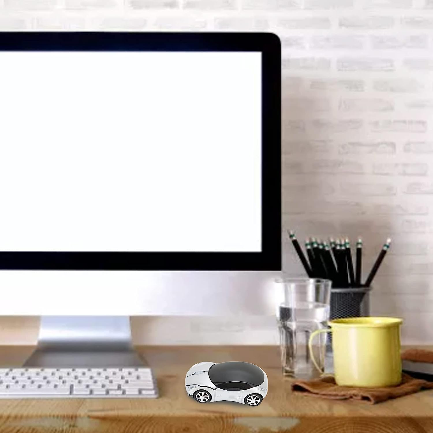 2.4Ghz Wireless Car Mouse, 3D Sports Car Computer Mouse with LED Headlights, Ergonomic Optical Mice for PC, Computer, Laptop, Tablet image number 5