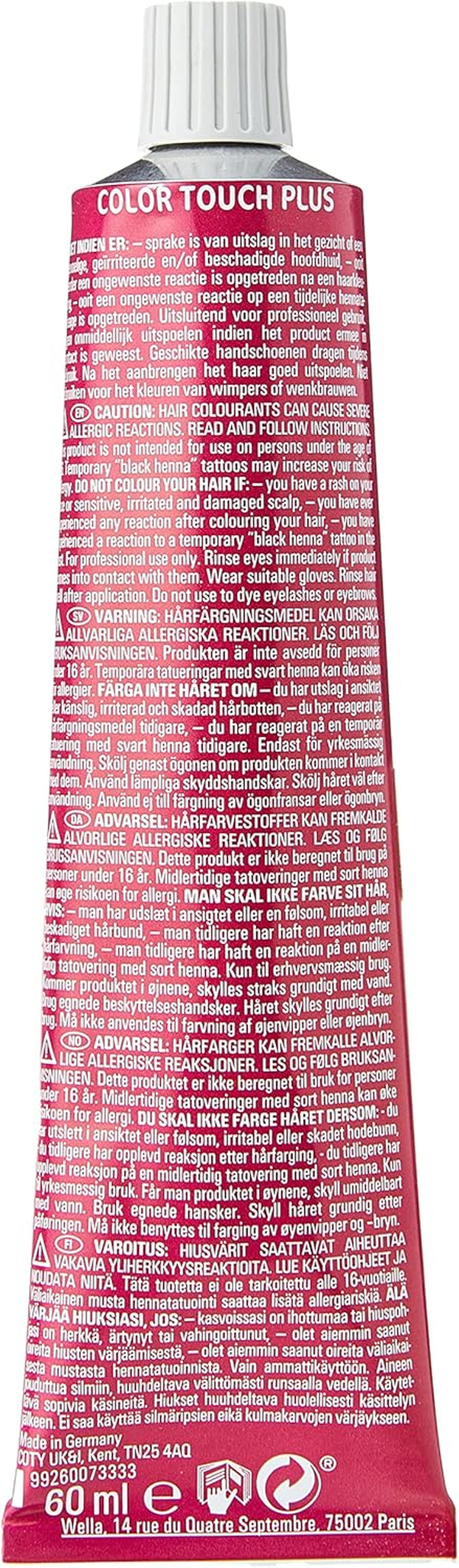 Wella Colour Touch plus 66/07 - Intense Dark Blonde - Natural Brown - 60Ml image number 3