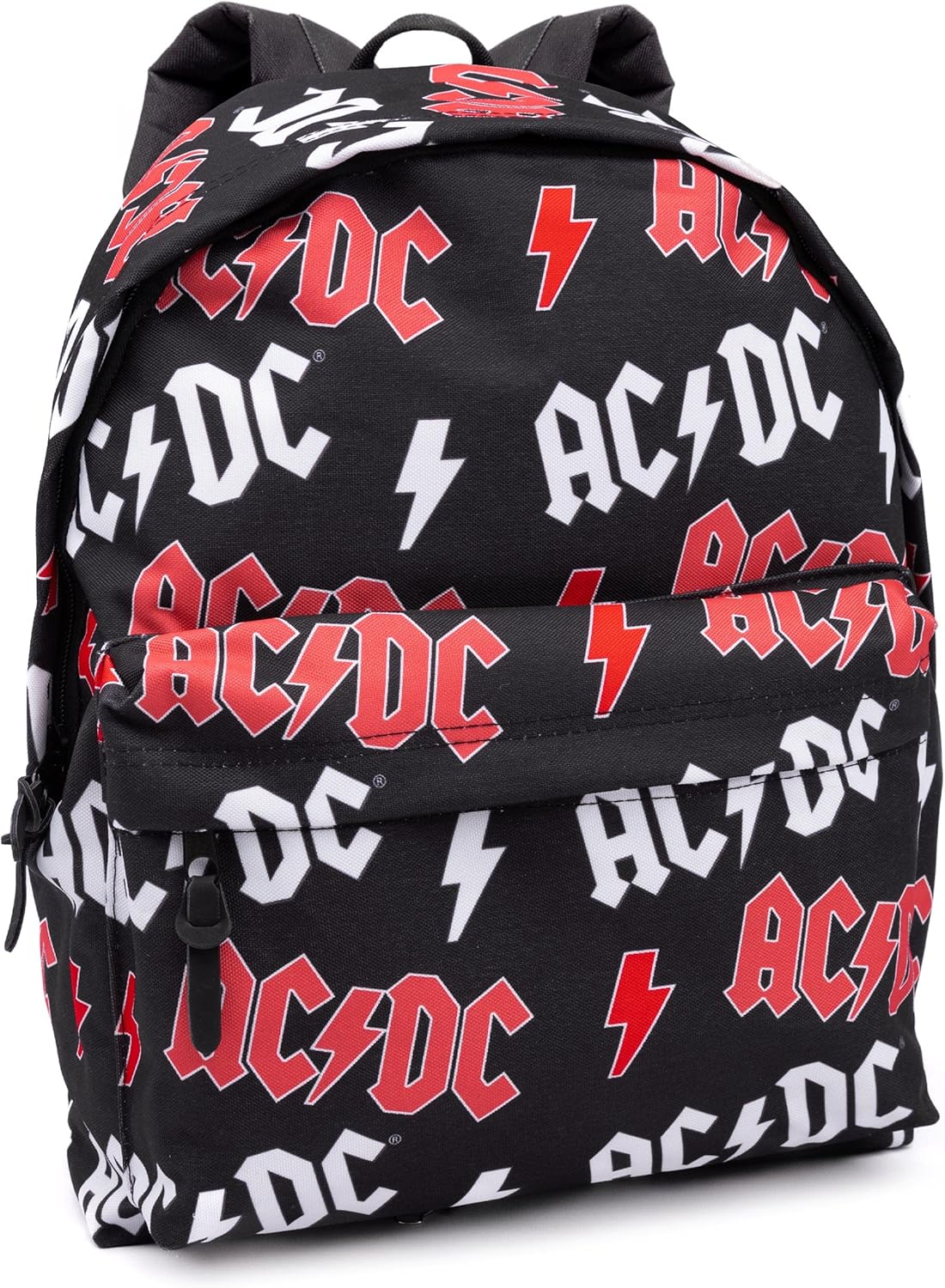 AC/DC Backpack Adults Teens Music Band Lightning Rucksack 16&rdquo; One Size image number 2