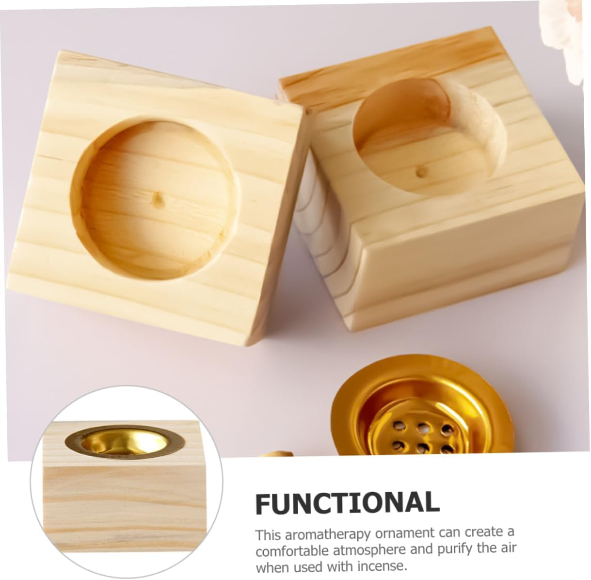 Desktop Incense Burner Vertical Incense Holder Tray Meditation Burner Home Products image number 1