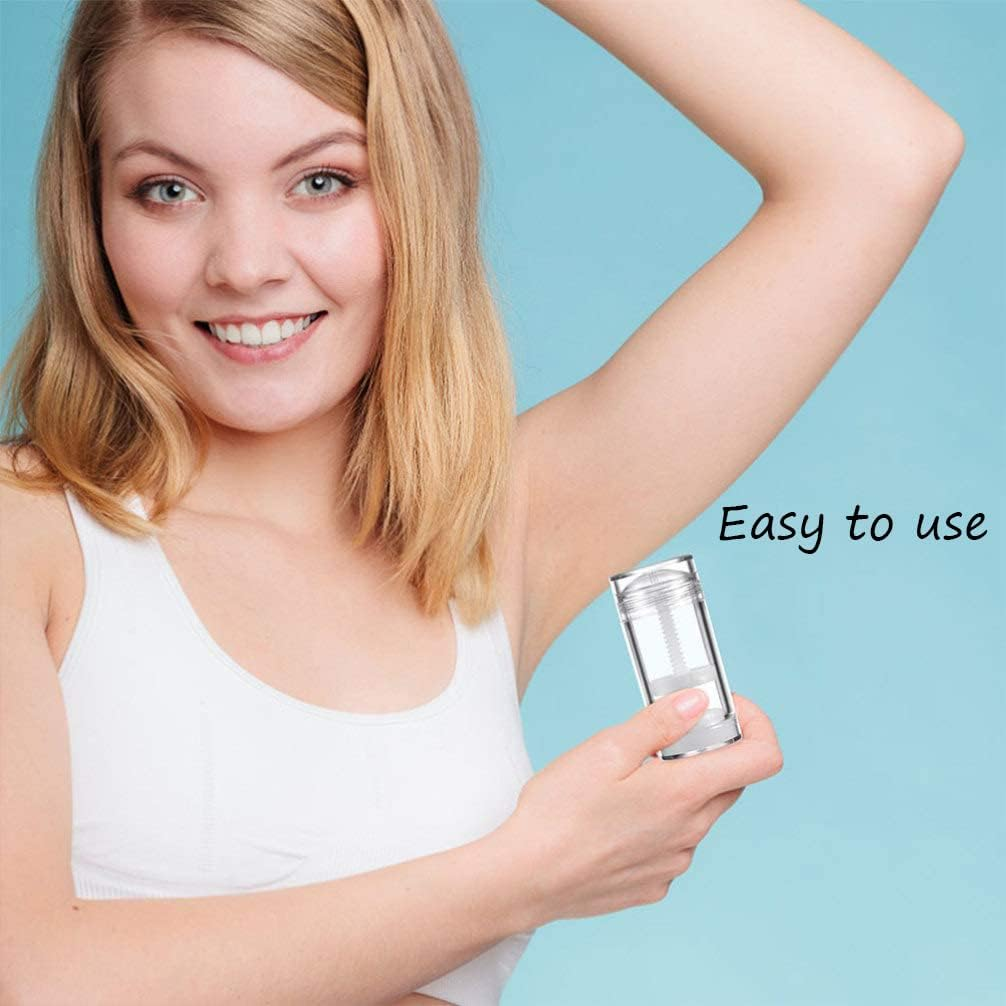 15Ml Twist-Up Deodorant Containers Clear Empty Plastic Reusable round Shape Bottom Filling Deodorant Tubes for DIY Travel (6Pcs) image number 4