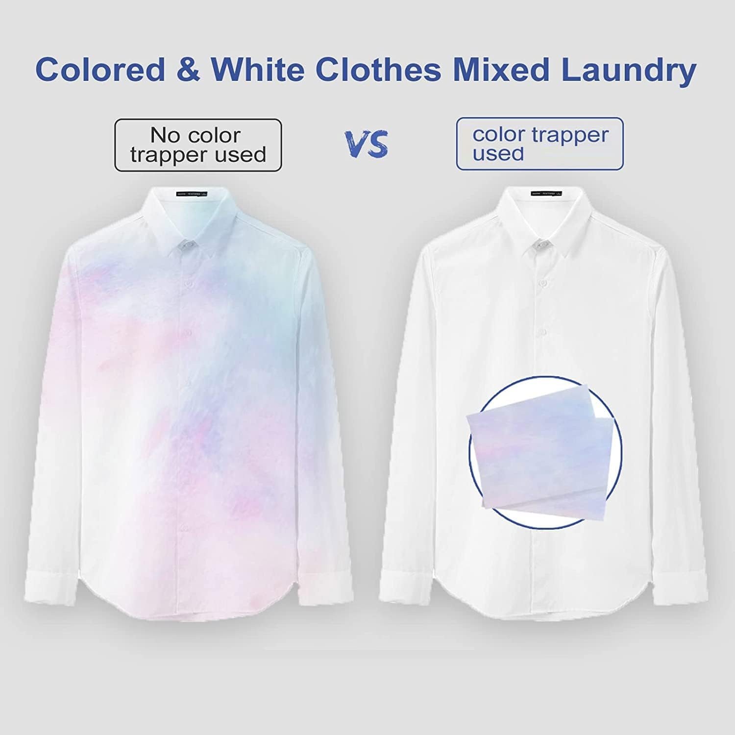 Colorur Catcher, Laundry Colour Run Protection Sheets for Mixed Washes, Laundry Care Color & Dirt Collector, Helps Prevent Color Running and Protect Brightness 90 Sheets