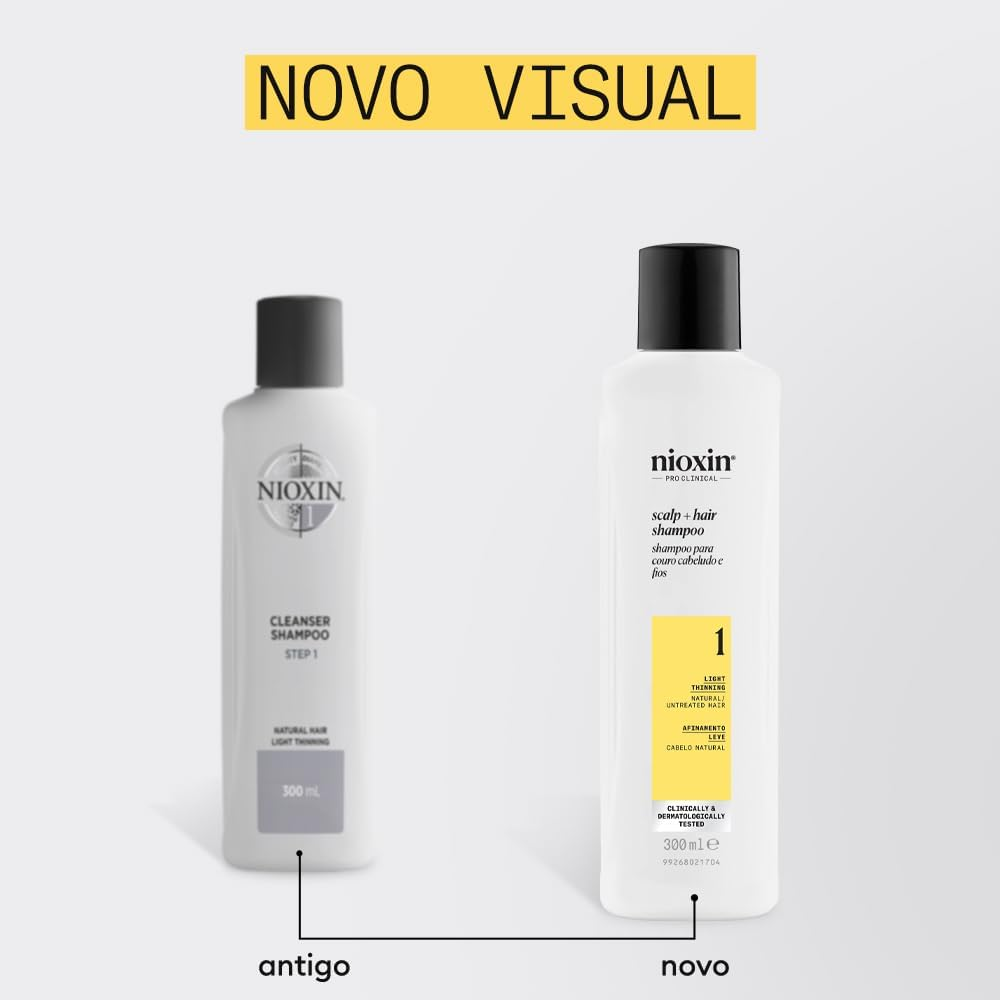 Nioxin System 1 Scalp plus Hair Thickening Shampoo for Natural Hair with Light Thinning, 300 Ml image number 2