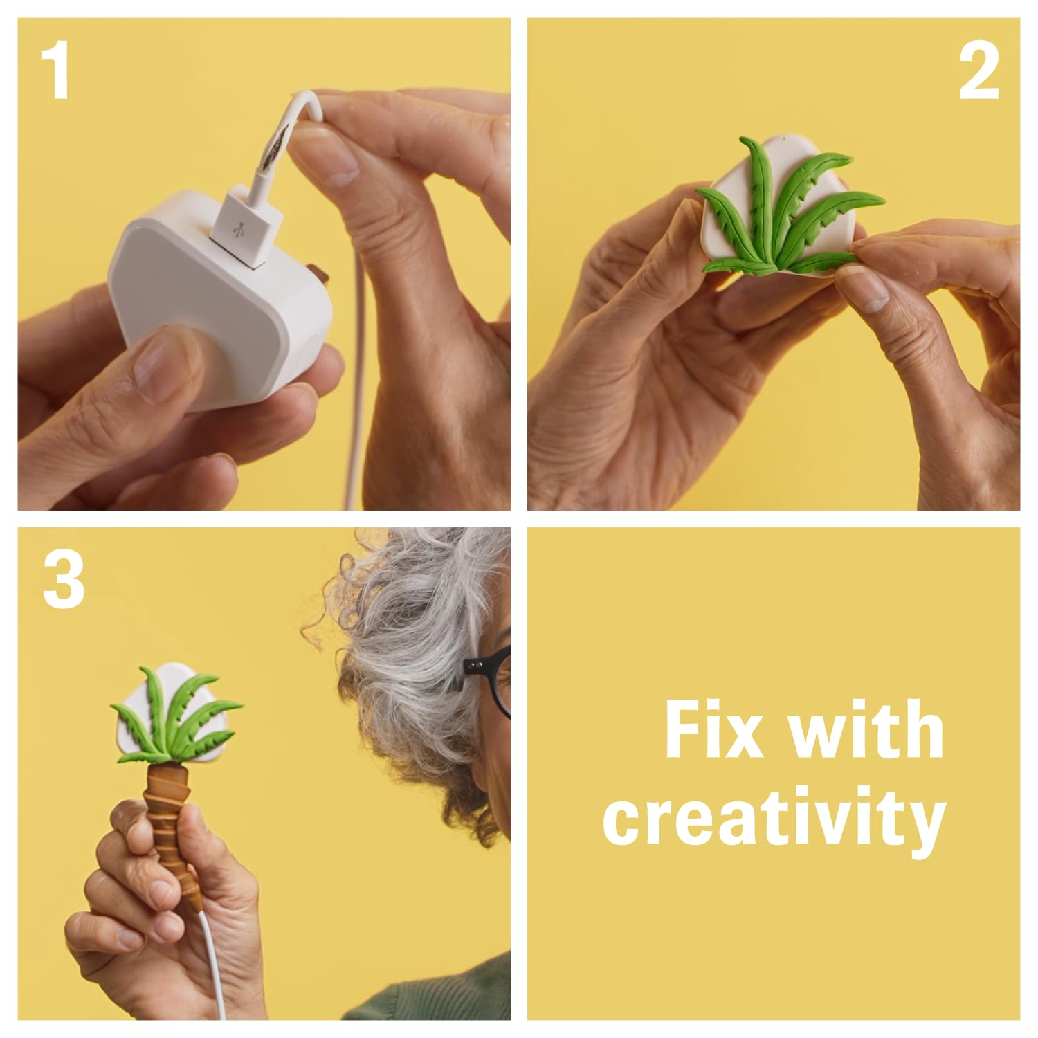 Sugru by Tesa - All Purpose Super Glue, Moldable Craft Glue for Indoor & Outdoor - Adhesive Glue for Creative Fixing, Repairing, Bonding & Personalizing - 3 Pack - Black, White & Gray (3.5G/Ea) image number 1