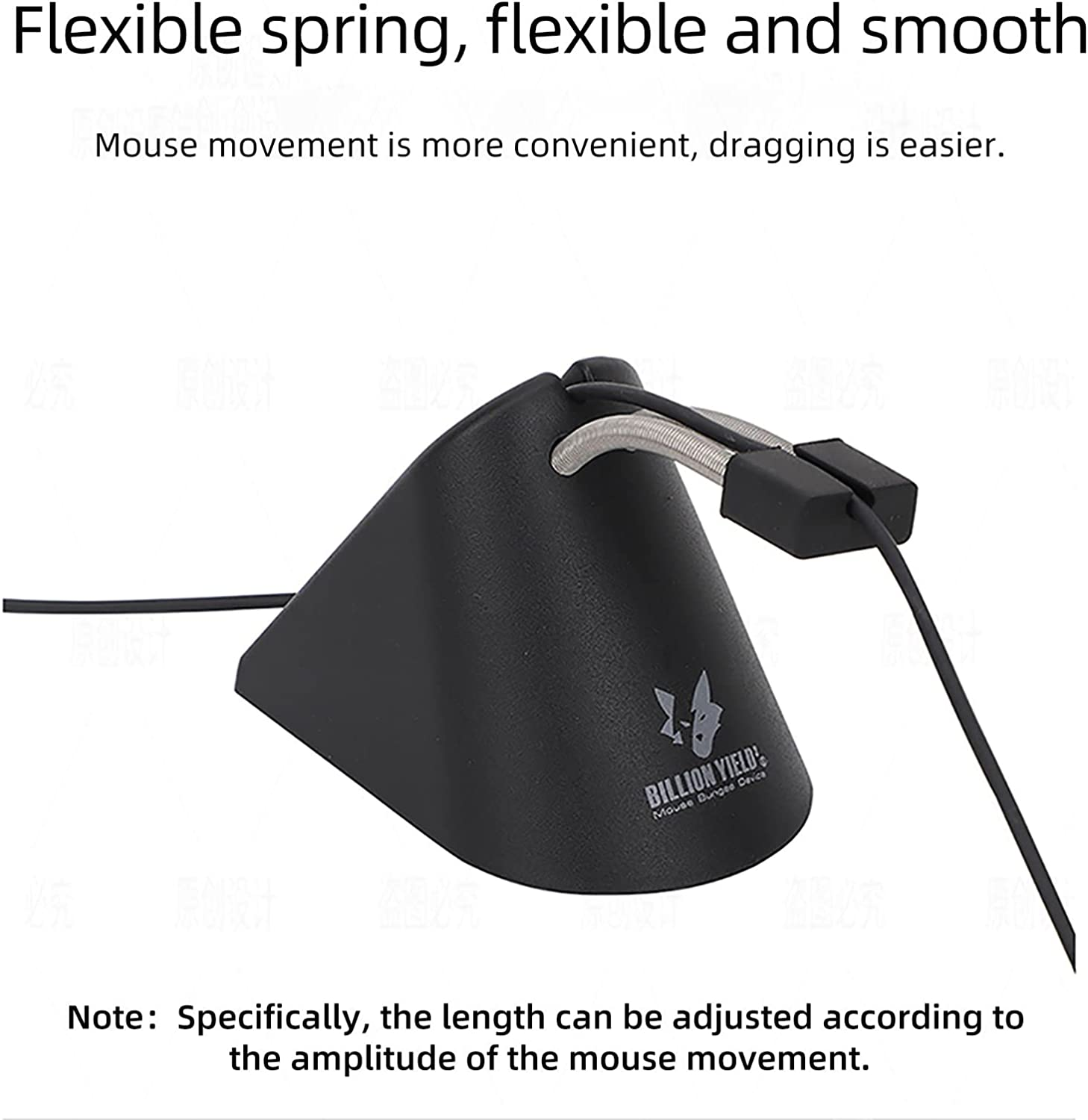 Sisyphy Gaming Mouse Bungee, Mouse Cord Holder and Cable Management Device(White,360G) image number 5