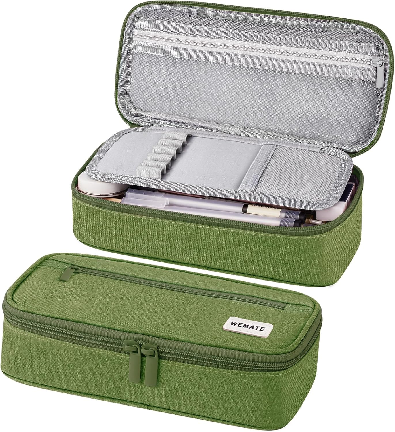 WEMATE Pencil Case Pencil Case 5 Compartments Large Capacity Pencil Case Large Pencil