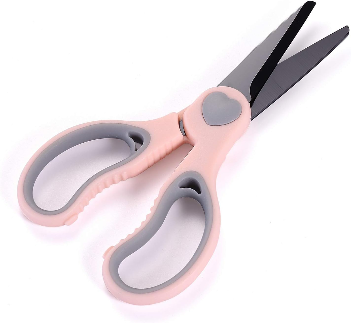 Ceramic Scissors for Baby Food by WELLSTAR, Black Blade Safety Healthy BPA Free Portable Toddler Shears with Protective Cover and Travel Case, 2 Pack image number 1