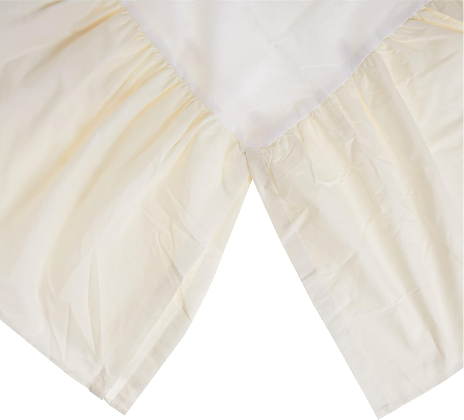 American Baby Company 100% Natural Cotton Percale Ruffled Crib Skirt, Ecru, Soft Breathable, for Boys and Girls image number 5