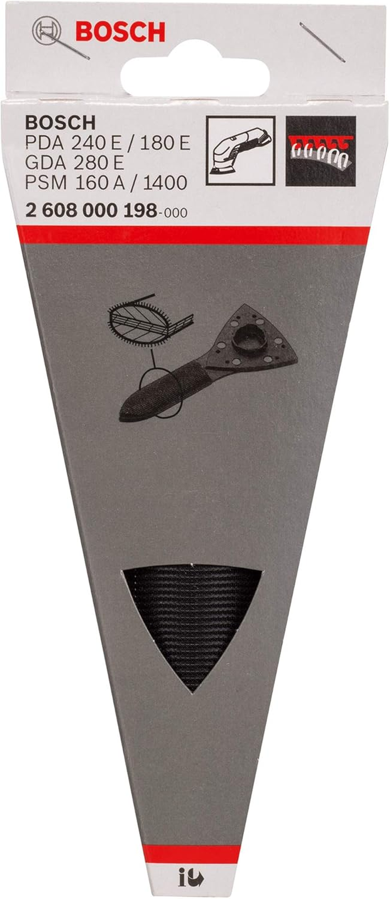 Bosch Accessories 1X Sanding Finger (Oval, for Small Spaces, Tight Gaps, Corners, Accessories for Sanders) image number 2