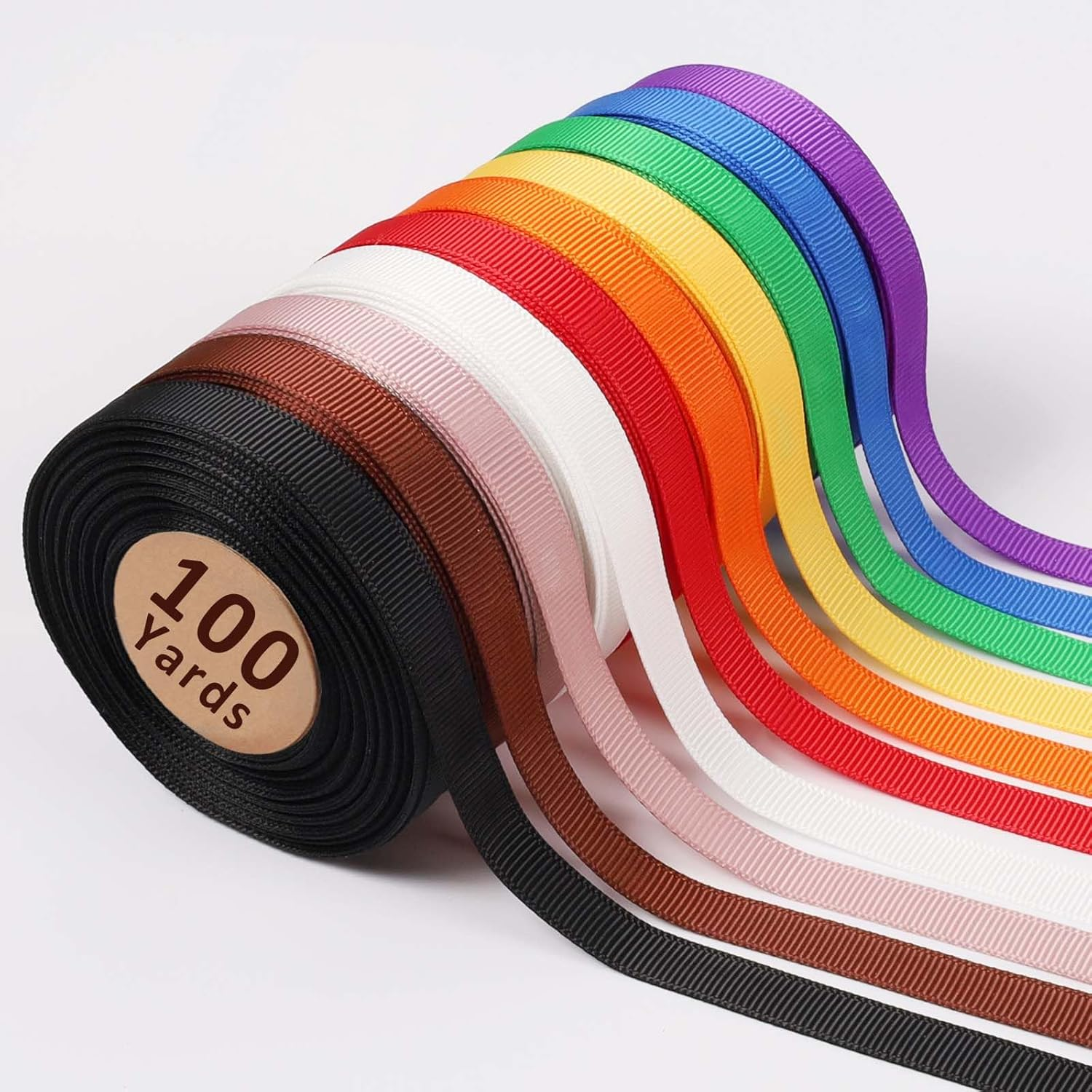 WRAPLA 10 Rolls Gingham Ribbon Set - 10Mm Wide 9M/Roll Easter Craft Ribbon for Gift Wrapping, Wedding Decorations, Hair Accessories & Aussie Florist Supplies (3/8" X10Yd)