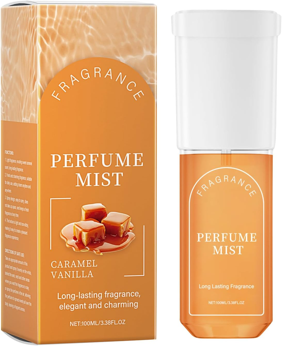 Caramel Fragrance - Fragrance Spray Scent, Long Lasting Body Spray Body Splash, Gourmand Fragrances, Carpenter Caramel Dream for Women Man Creamy Sugar Vanilla - Sweet Popcorn Scent image number 6