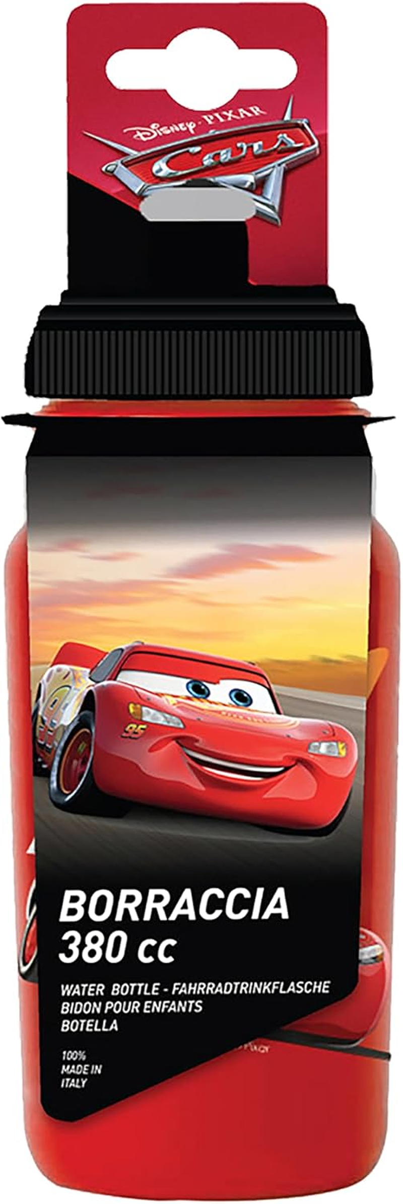 Disney Cars Children'S Cycling Bottle, Red, 380 Ml